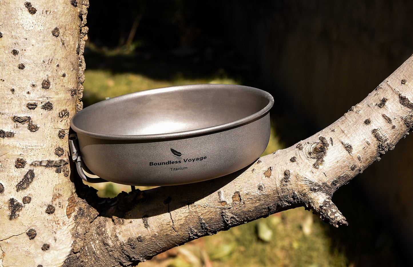 Boundless Voyage Titanium Frying Pan 5 inch Lightweight Nonstick Outdoor Camping Cookware
