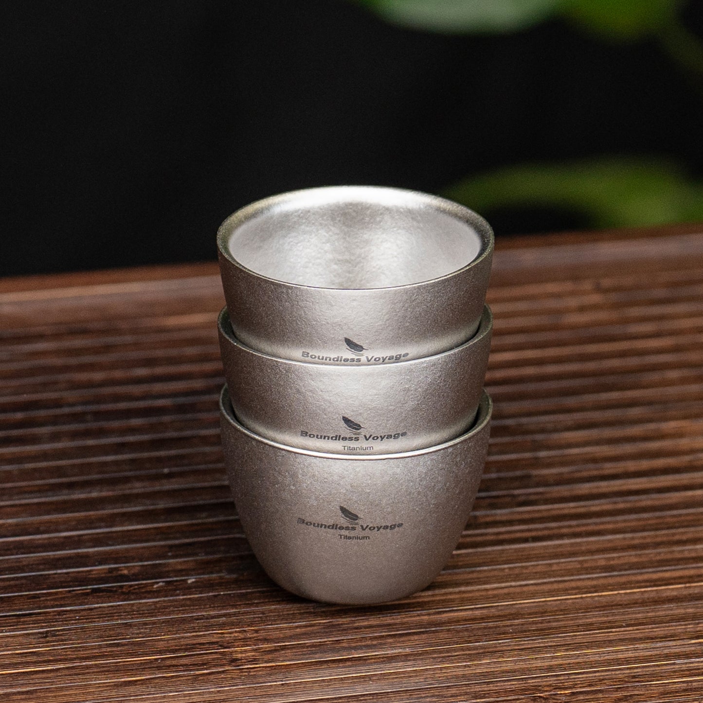 Boundless Voyage 40ml Double-Wall Titanium Sake Cup – Ultralight Insulated Shot Mug, TA1 Titanium Mini Cup for Whiskey, Tea & Outdoor Camping