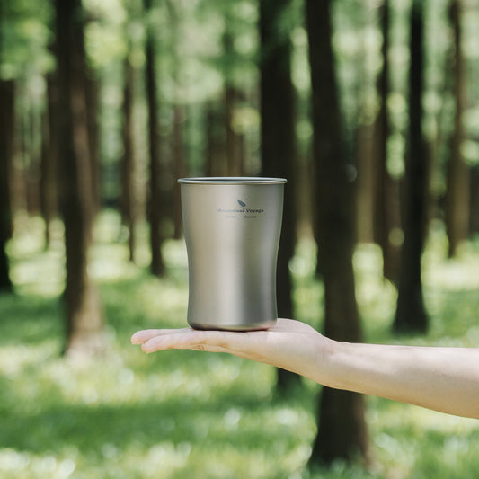 Boundless Voyage 600ml TA1 Titanium Beer & Beverage Mug – Ultralight Coffee, Tea & Juice Cup for Camping, Picnic & Outdoor Adventures