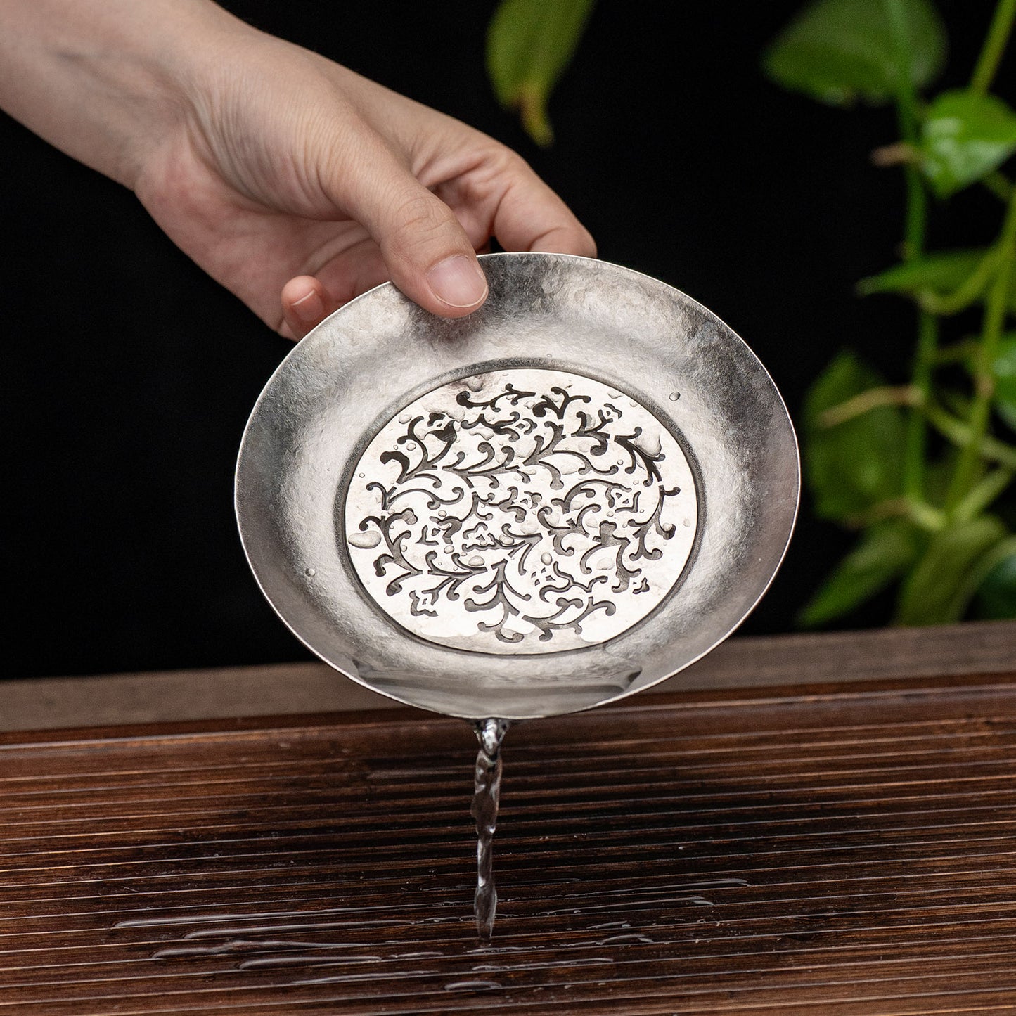 Boundless Voyage Titanium Tea Tray – Detachable Gongfu Tea Drain Tray with Water Storage for Home, Office & Travel