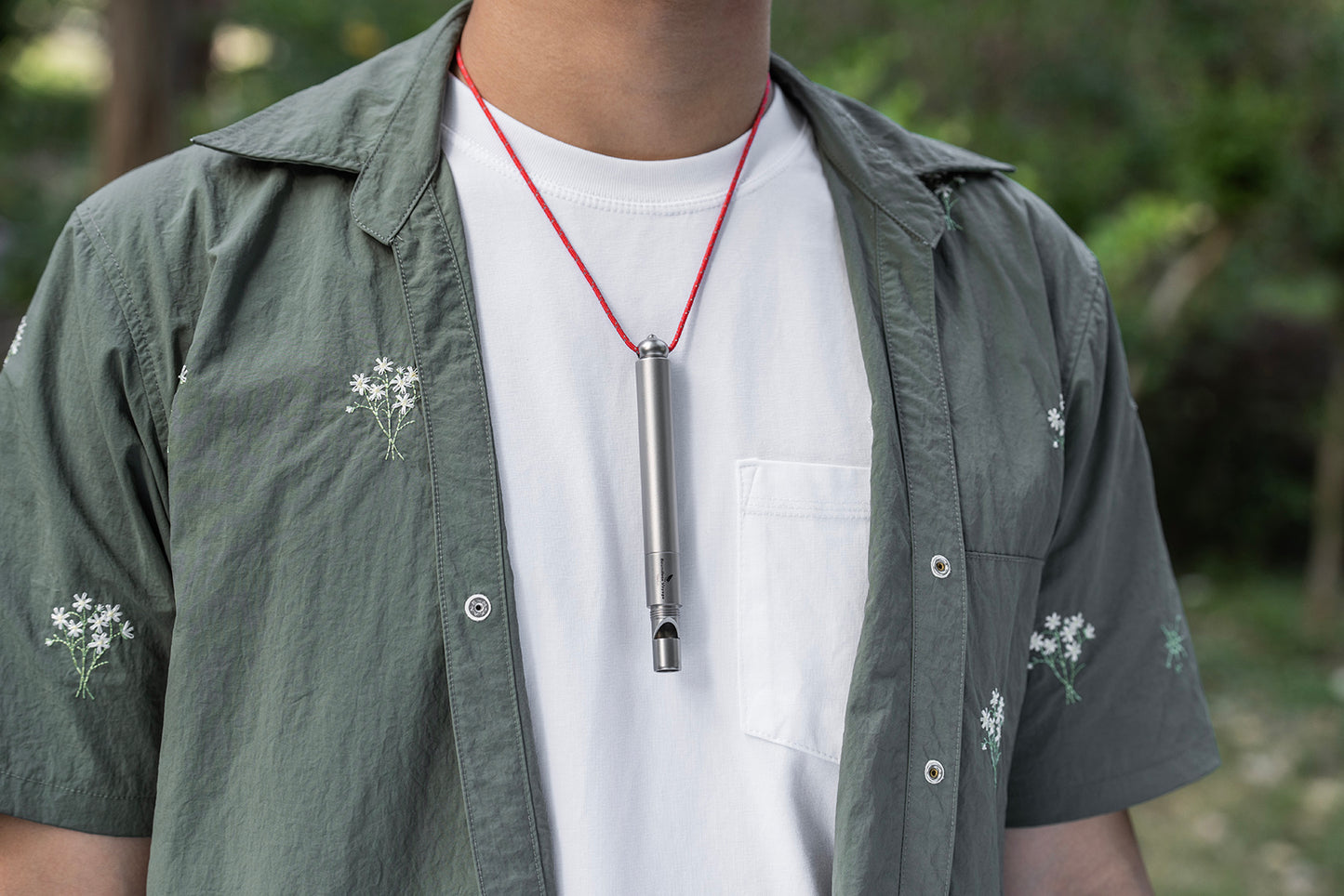 Boundless Voyage Titanium Survival Whistle 120dB – 4-in-1 EDC Emergency Tool with Knife, Saw & Awl for Camping, Hiking & Outdoor