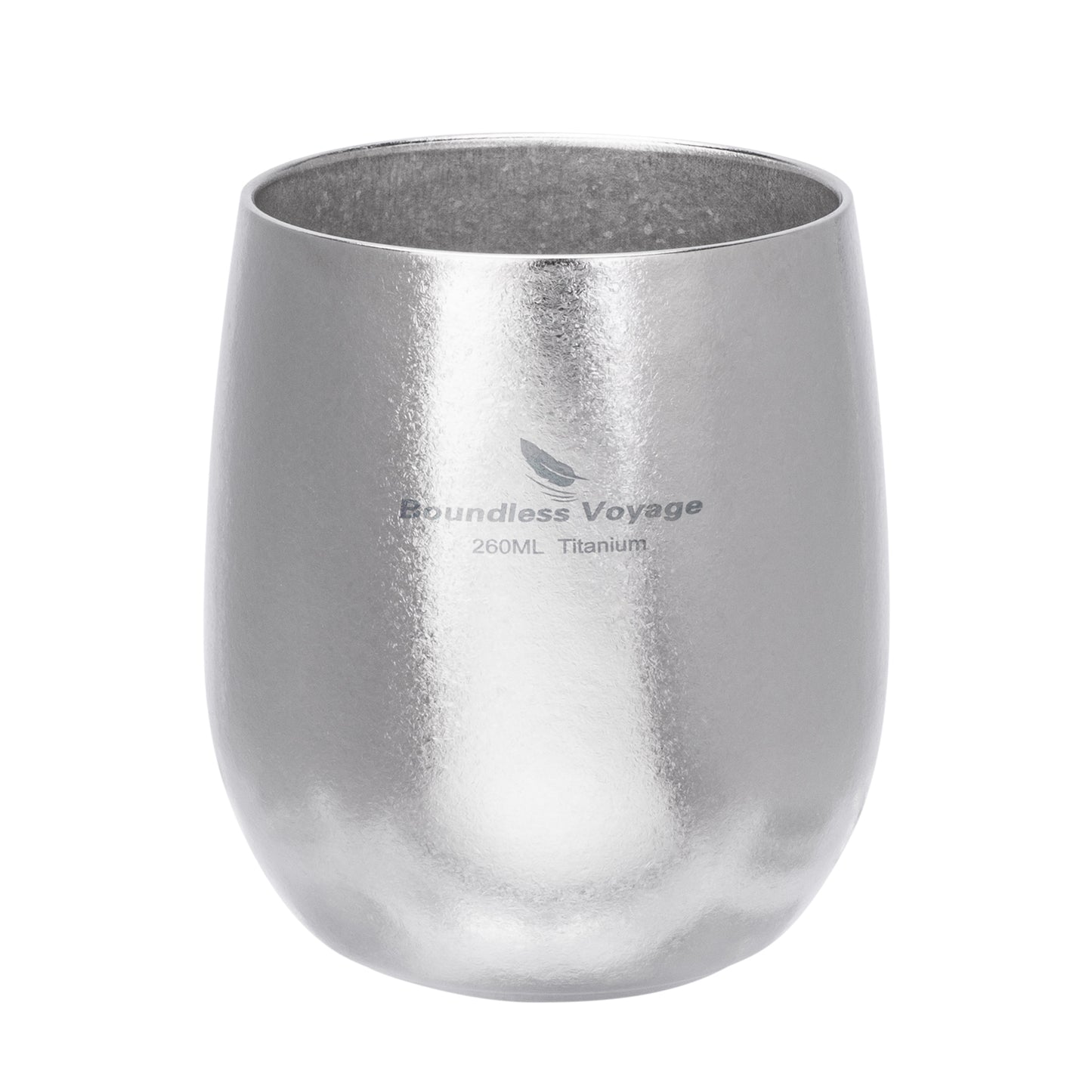 Boundless Voyage Titanium Double-Wall Cup – Ultralight TA1 Camping Coffee Mug for Travel, Hiking & Outdoor Use