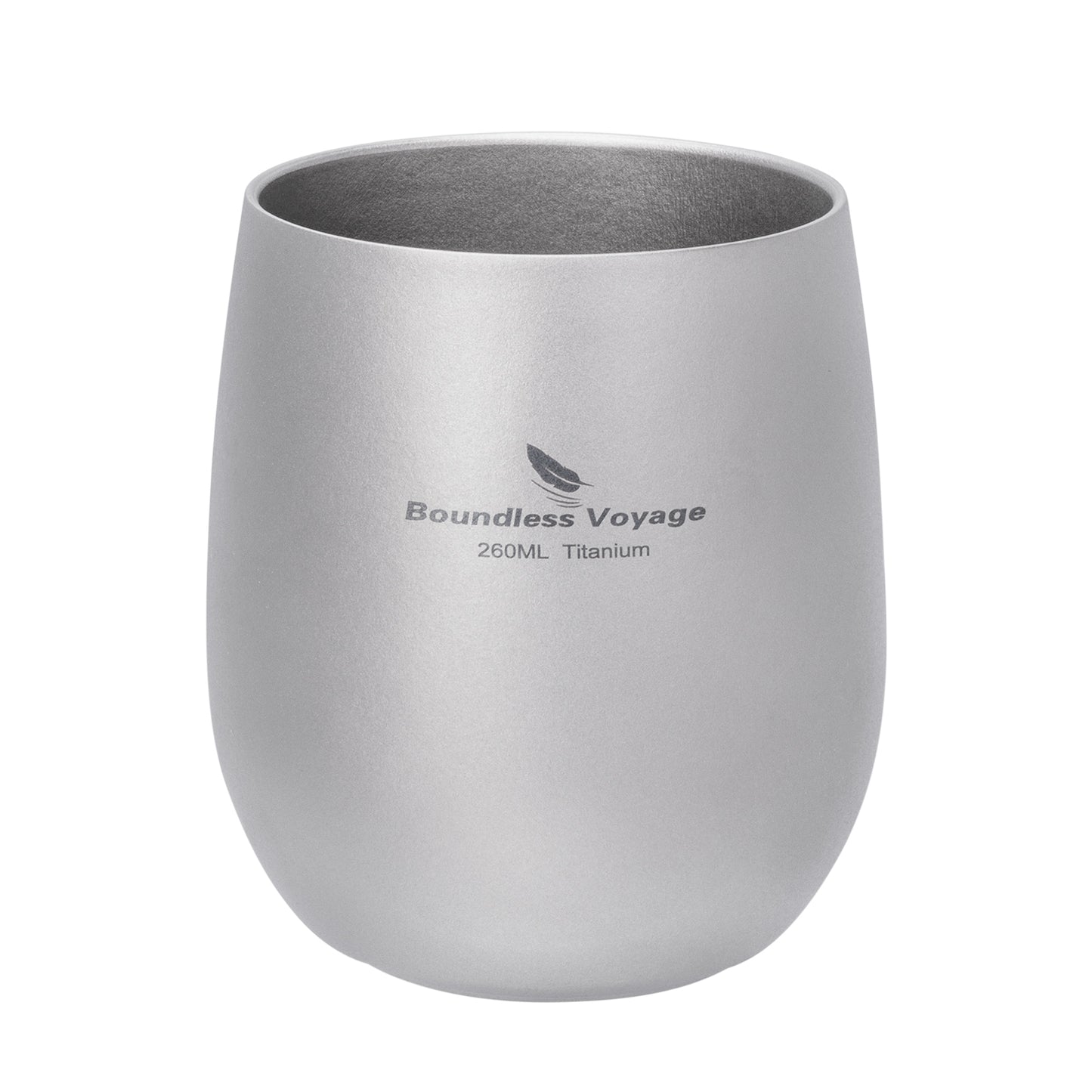 Boundless Voyage Titanium Double-Wall Cup – Ultralight TA1 Camping Coffee Mug for Travel, Hiking & Outdoor Use
