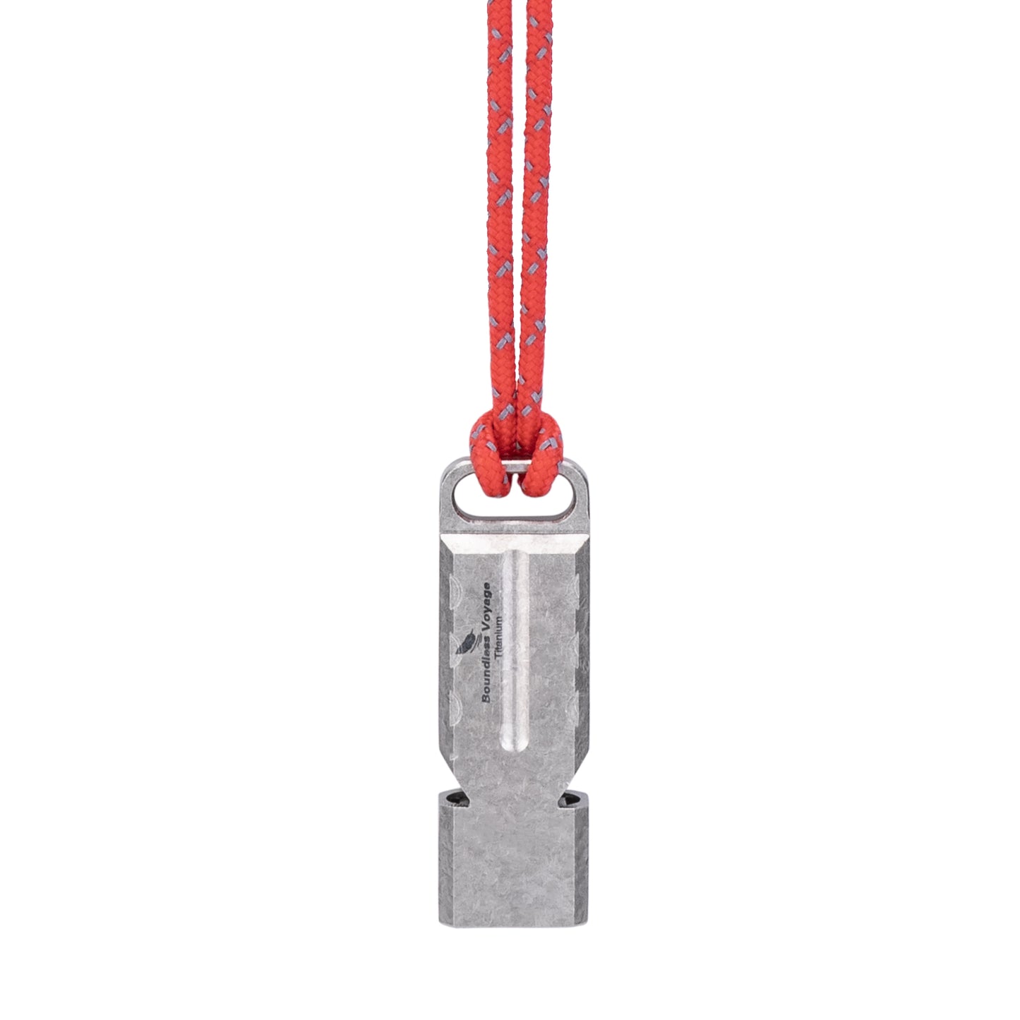 Boundless Voyage TA1 Titanium Dual Tube Survival Whistle – High Decibel Emergency Safety Whistle for Camping, Hiking, Backpacking & Outdoor Rescue