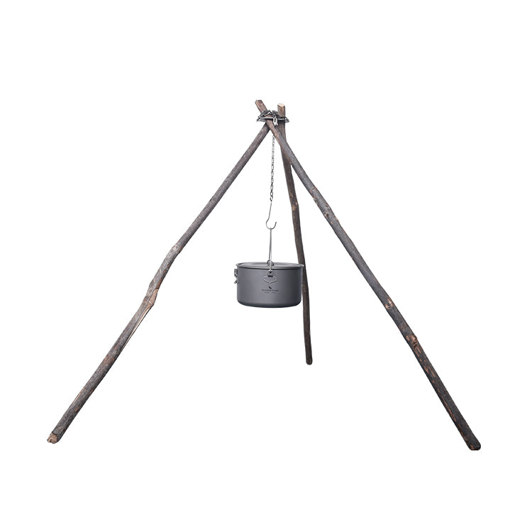 Boundless Voyage Titanium Hanging Chain with Hooks Fixed-loop for Pot Cup Grill Hanging Bird Feeders Hanging Basket Outdoor Indoor Camping Garden