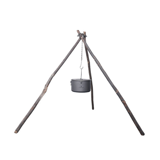 Boundless Voyage Titanium Hanging Chain with Hooks Fixed-loop for Pot Cup Grill Hanging Bird Feeders Hanging Basket Outdoor Indoor Camping Garden