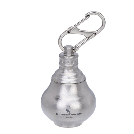 Boundless Voyage Titanium Mini Medicine Bottle – Ultralight Waterproof Pill Jar for Travel, EDC & Outdoor Use