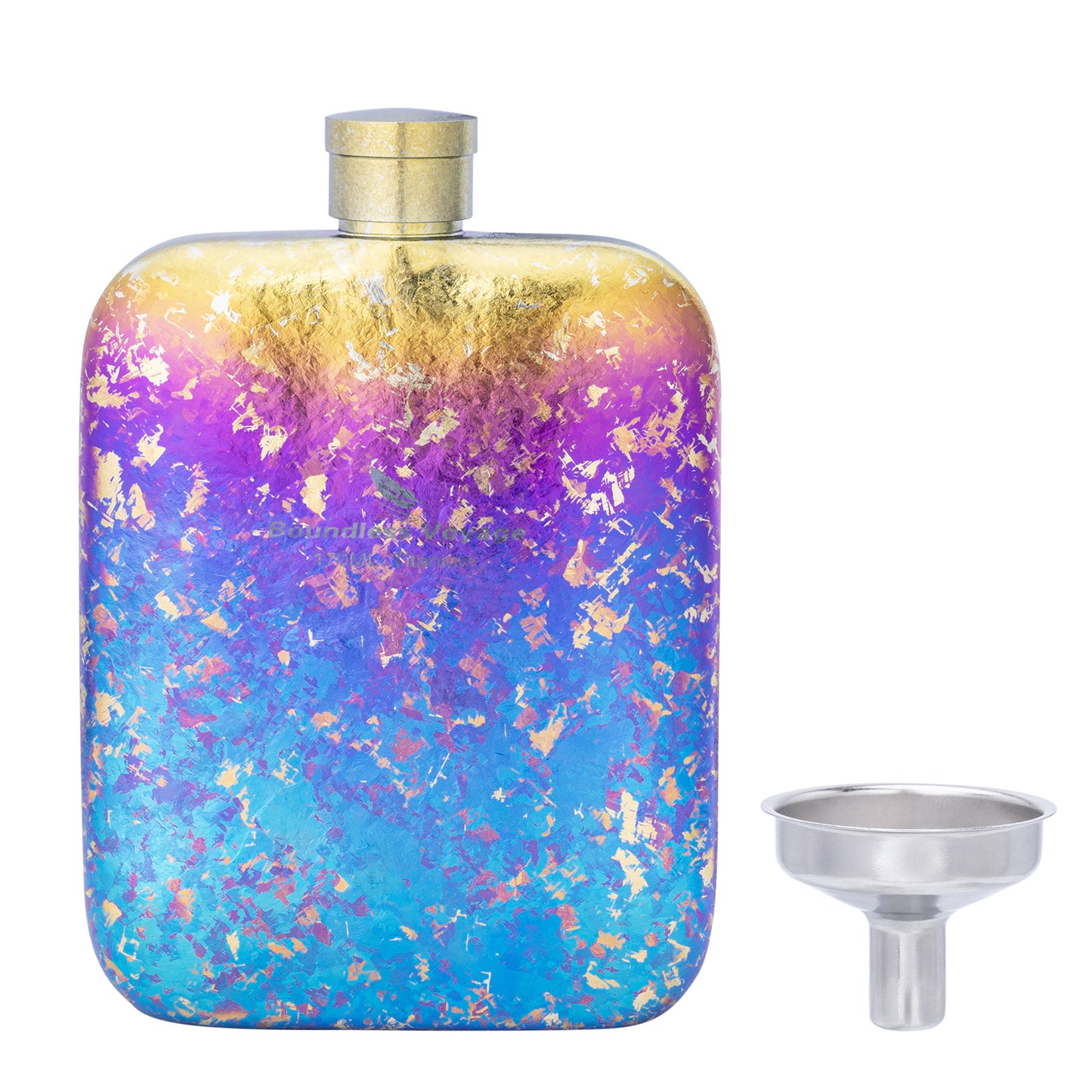 Boundless Voyage Ultralight Titanium Hip Flask | Pocket Size Whiskey & Liquor Bottle | Leakproof & Non-Toxic Metal Flask for Camping, Hiking, EDC & Premium Groomsmen Gifts