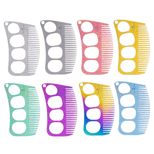 Boundless Voyage Titanium Crescent Comb – Hair & Beard Pocket Comb for Travel, EDC & Everyday Grooming