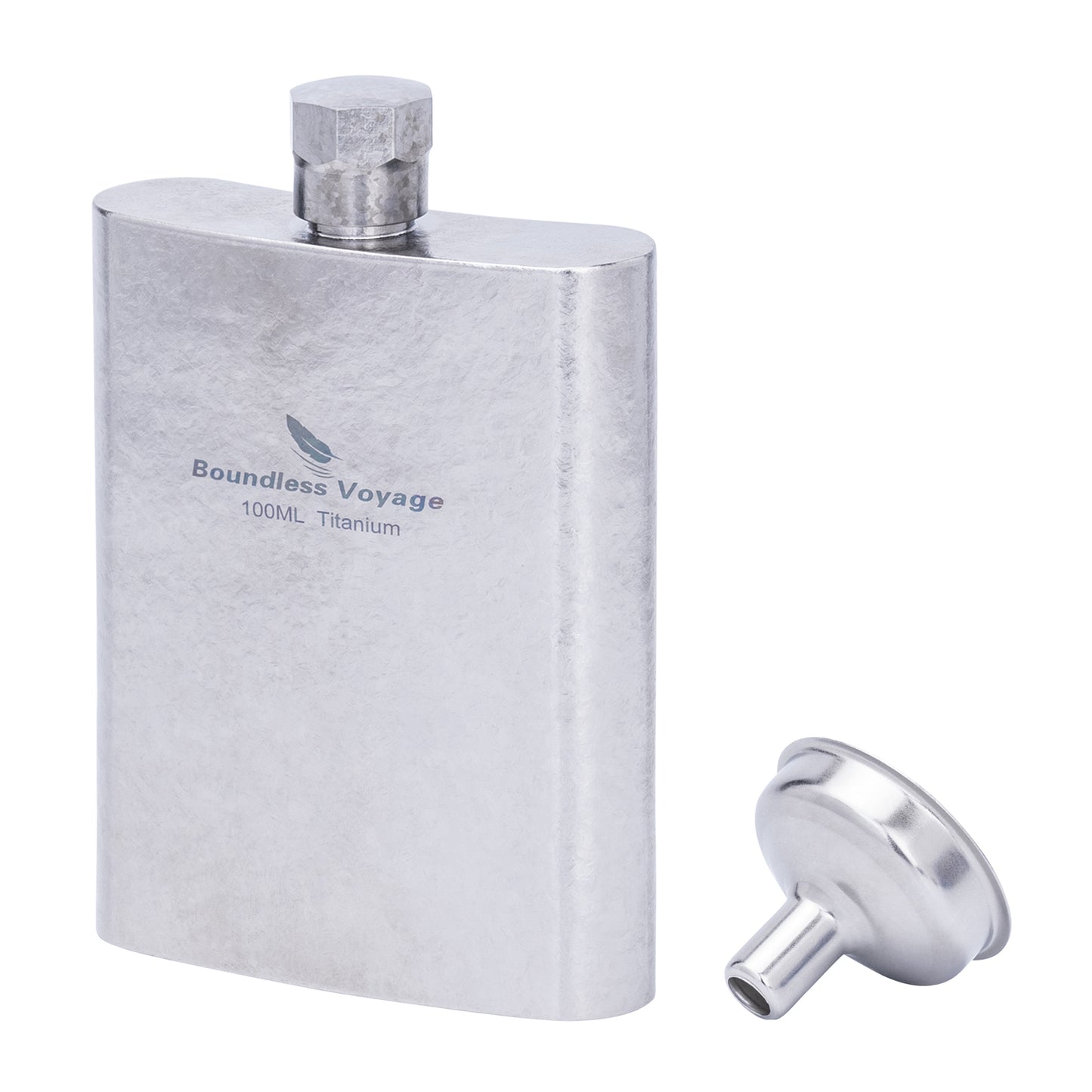 Boundless Voyage 100ml Colorful Titanium Flask – Ultralight Mini Ti Bottle for Whiskey, Wine, Water & Outdoor Travel