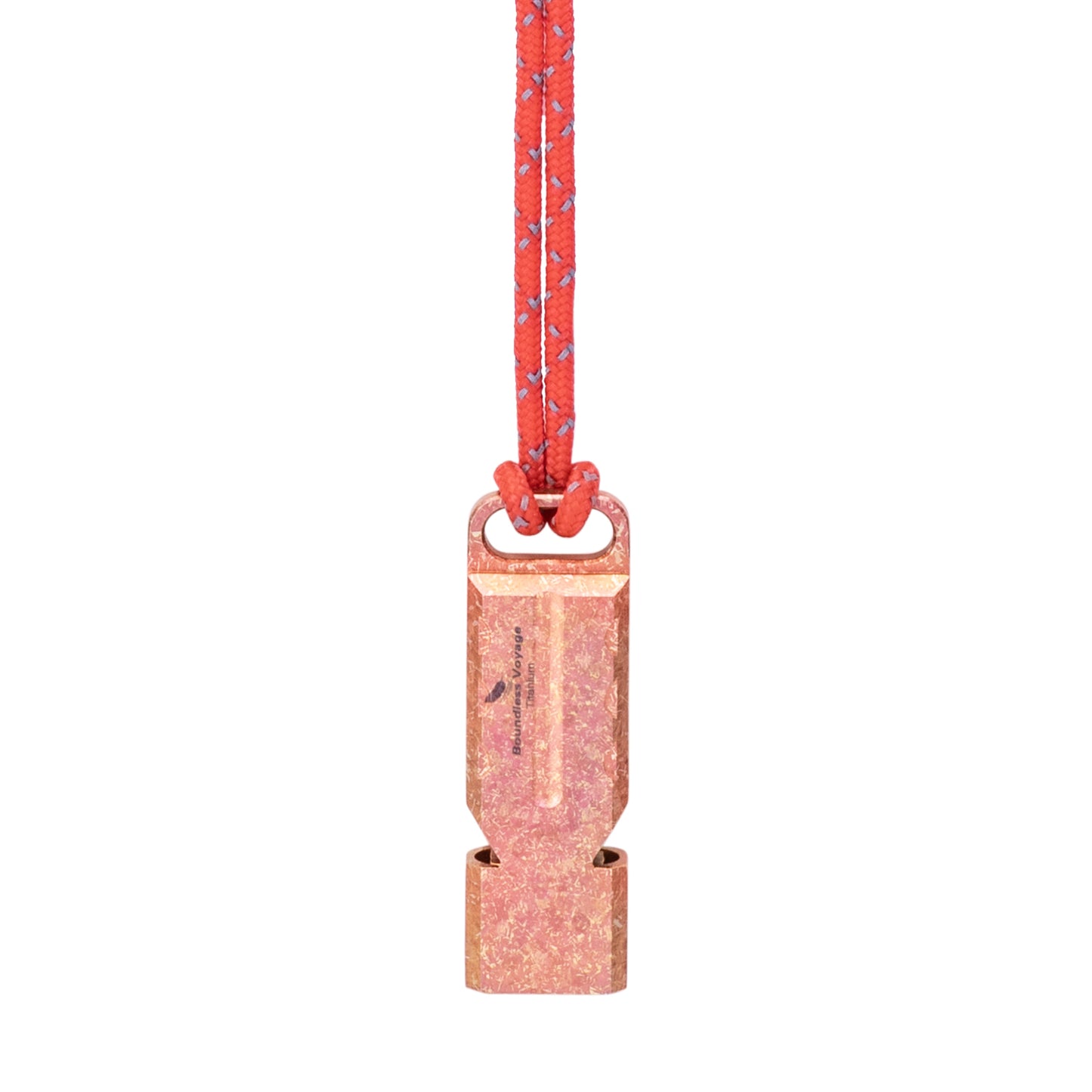 Boundless Voyage TA1 Titanium Dual Tube Survival Whistle – High Decibel Emergency Safety Whistle for Camping, Hiking, Backpacking & Outdoor Rescue