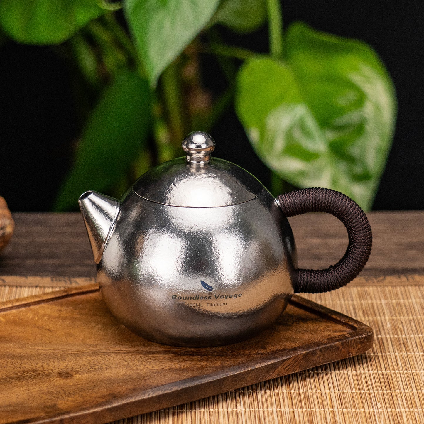 Boundless Voyage Titanium Teapot 180ml – Ultralight Tea Maker with Vented Lid & Anti-Scald Handle for Camping, Travel & Home