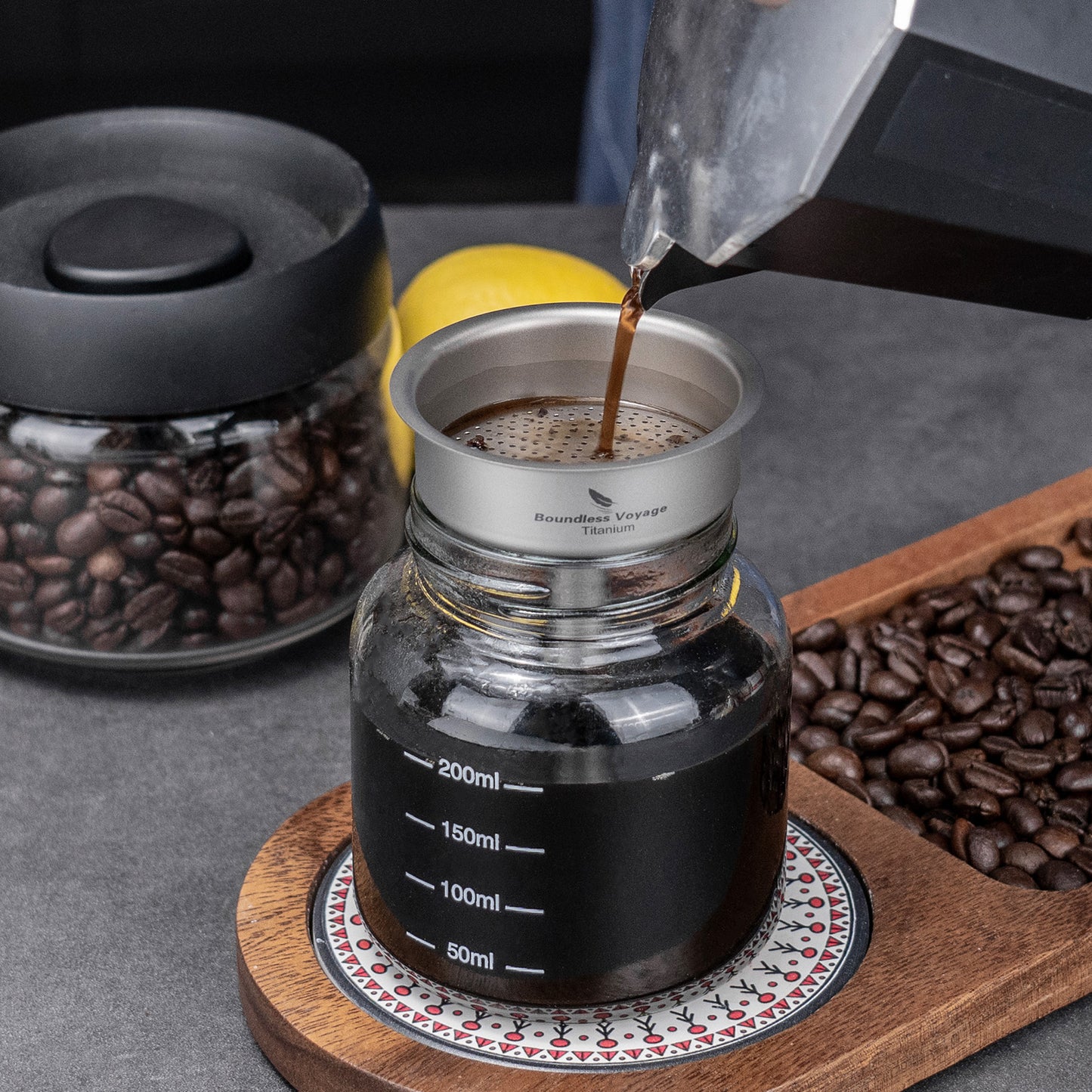 Boundless Voyage Ultralight Titanium Funnel | Food-Grade Portable Pouring Tool for Hip Flasks & Water Bottles | Mini Liquid & Powder Filter for Camping, Travel & Home Use