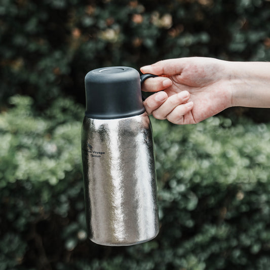 Boundless Voyage 630ml Titanium Vacuum Insulated Bottle | 21.3oz Ultralight Double-Walled Thermal Flask | Leakproof & Non-Toxic Coffee Thermos for Sports, Hiking & Travel