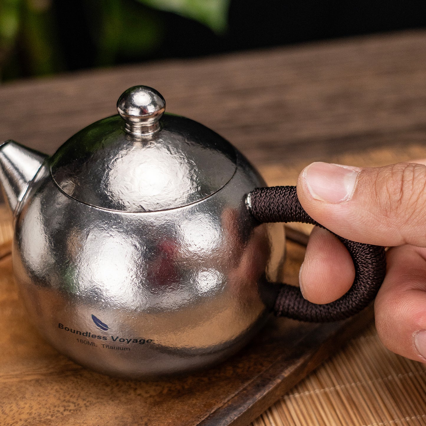 Boundless Voyage Titanium Teapot Set 180ml – Ultralight Tea Set with 3  30ml Cups for Camping, Travel & Home Tea Brewing