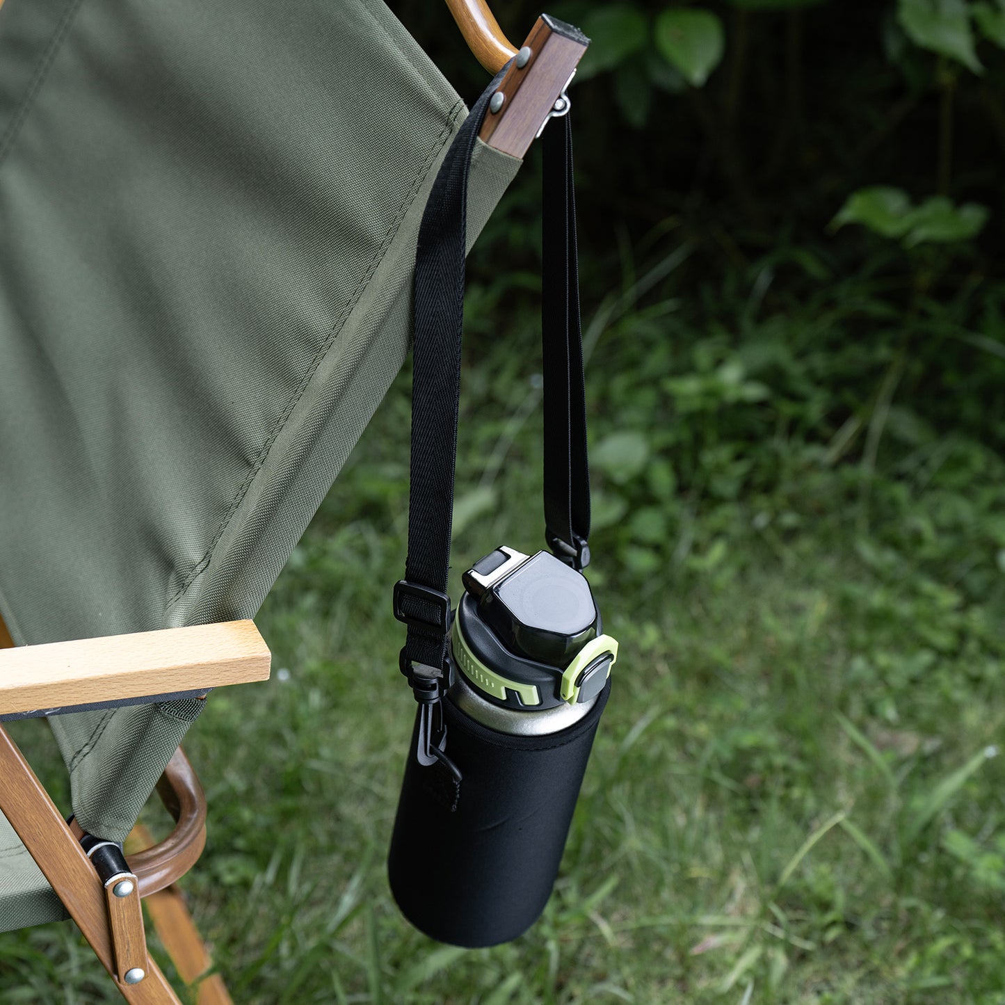 Boundless Voyage 950ml Titanium Water Bottle with Lids – TA1 Ultralight Wide Mouth Canteen for Hiking, Camping & Travel