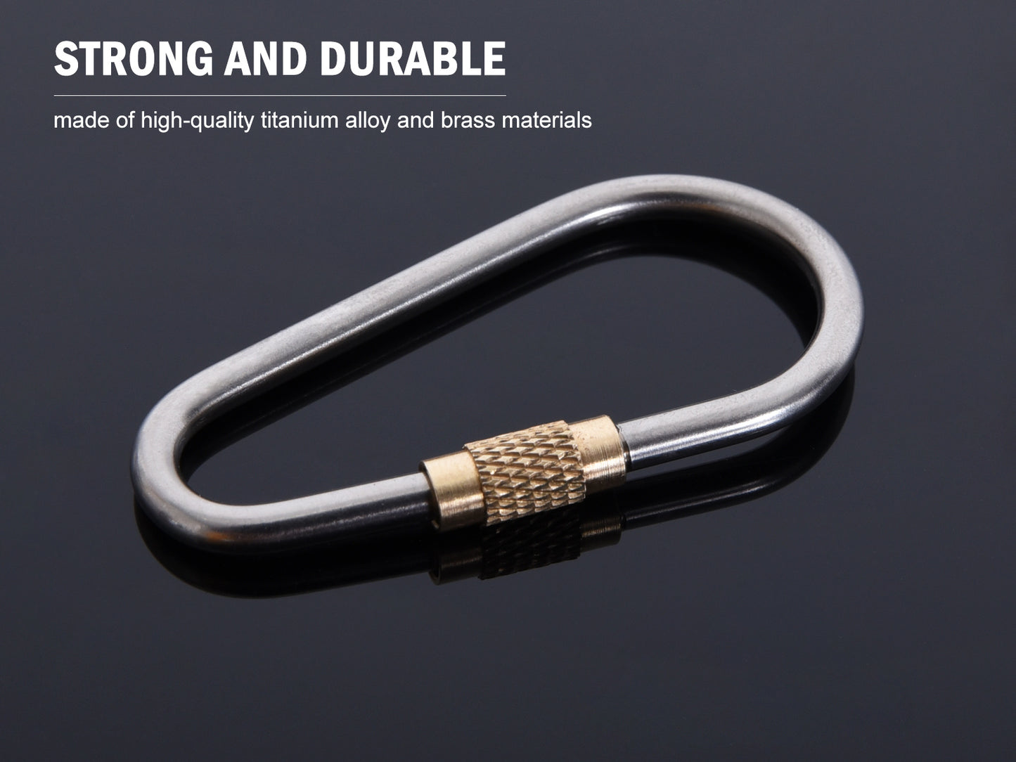 Boundless Vayage Outdoor Titanium Carabiners For Outdoor Camping Hiking Key Rings