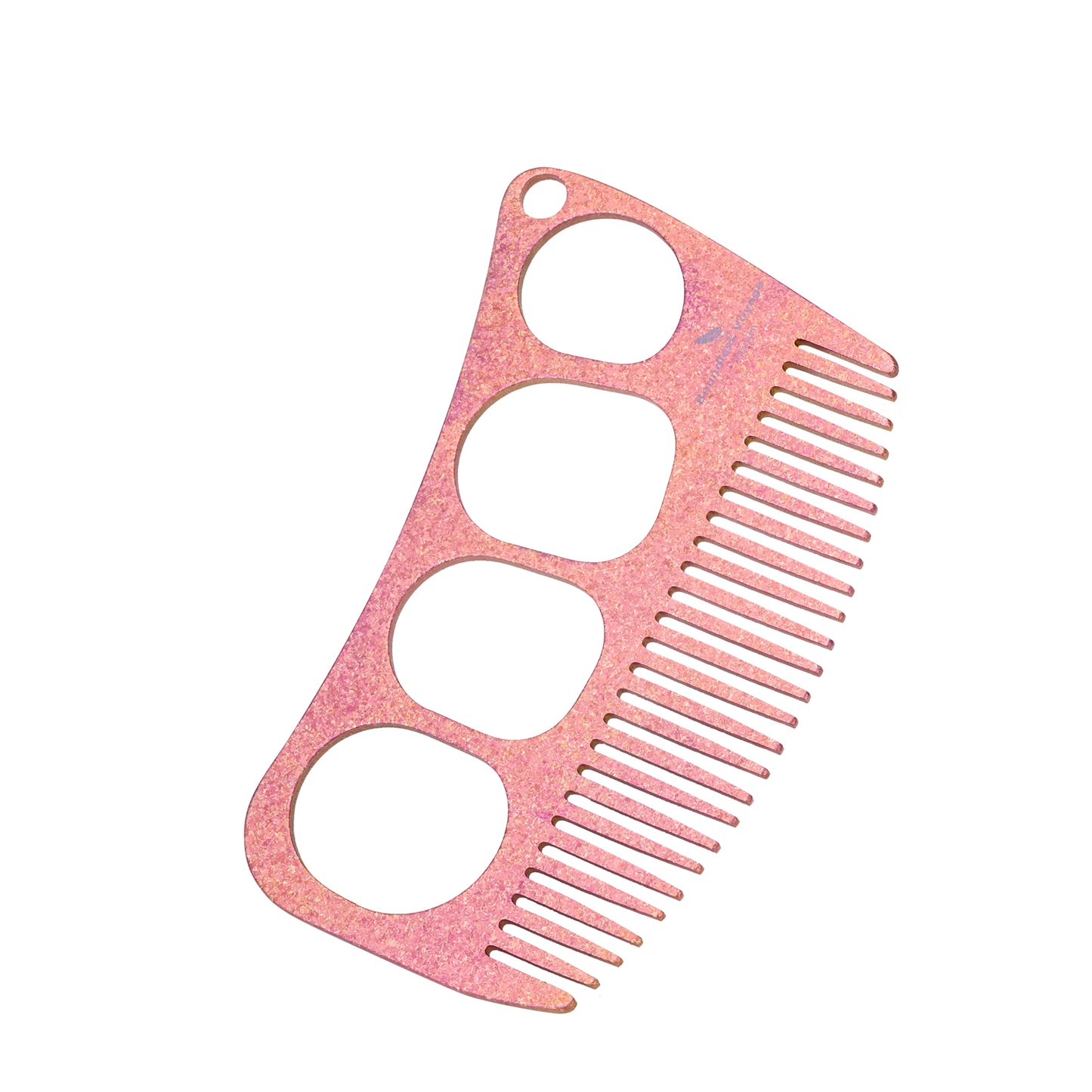 Boundless Voyage Titanium Crescent Comb – Hair & Beard Pocket Comb for Travel, EDC & Everyday Grooming