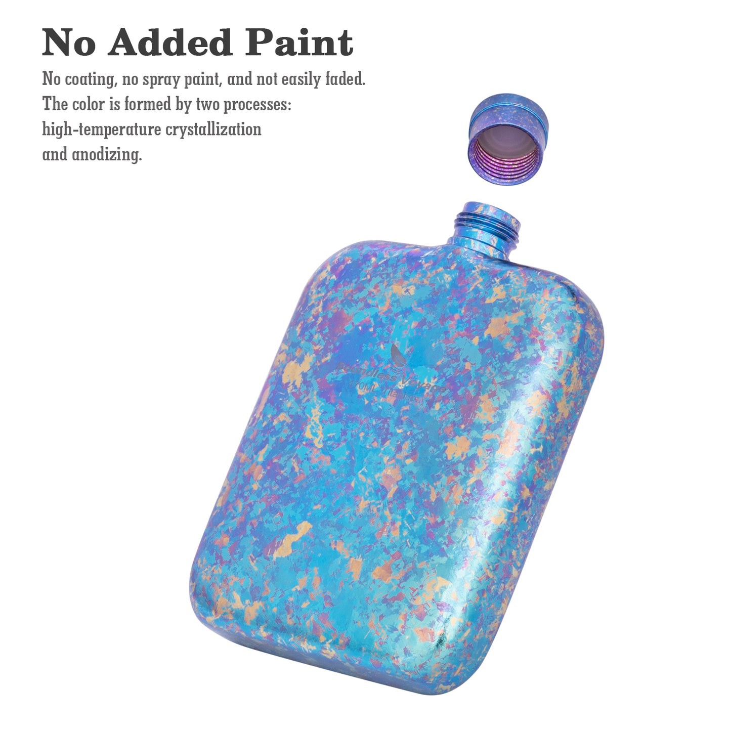 Boundless Voyage Ultralight Titanium Hip Flask | Pocket Size Whiskey & Liquor Bottle | Leakproof & Non-Toxic Metal Flask for Camping, Hiking, EDC & Premium Groomsmen Gifts