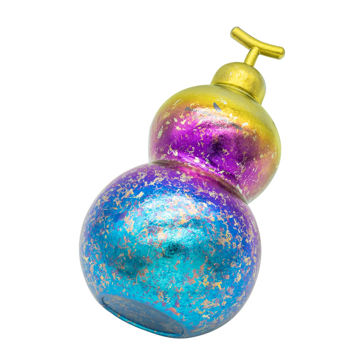 Boundless Voyage Premium Titanium Gourd Flask  | 500ml Crystallized Ice-Texture Canteen | Ultralight & Rustproof Alcohol Drinkware for Hiking & Camping