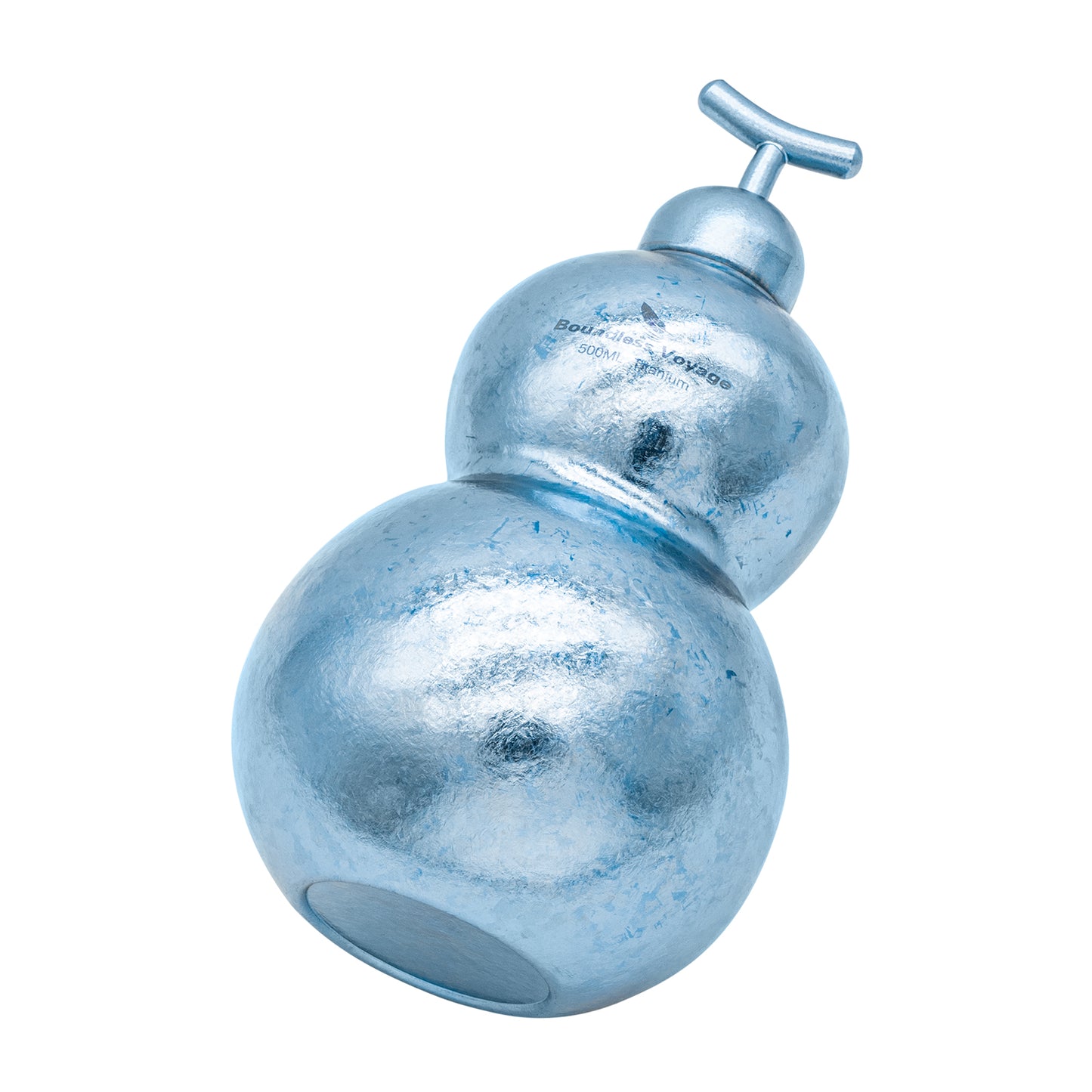 Boundless Voyage Premium Titanium Gourd Flask  | 500ml Crystallized Ice-Texture Canteen | Ultralight & Rustproof Alcohol Drinkware for Hiking & Camping