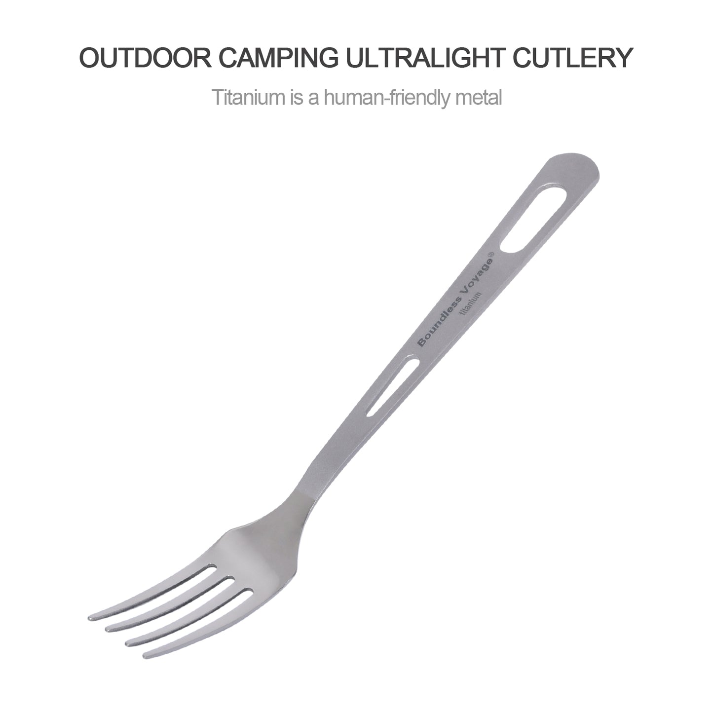 Boundless Voyage Titanium Fork – Ultralight Camping Cutlery for Outdoor & Everyday Use