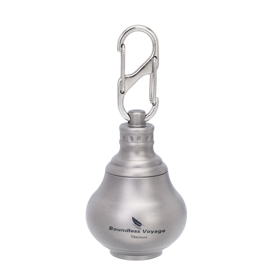Boundless Voyage Titanium Mini Medicine Bottle – Ultralight Waterproof Pill Jar for Travel, EDC & Outdoor Use