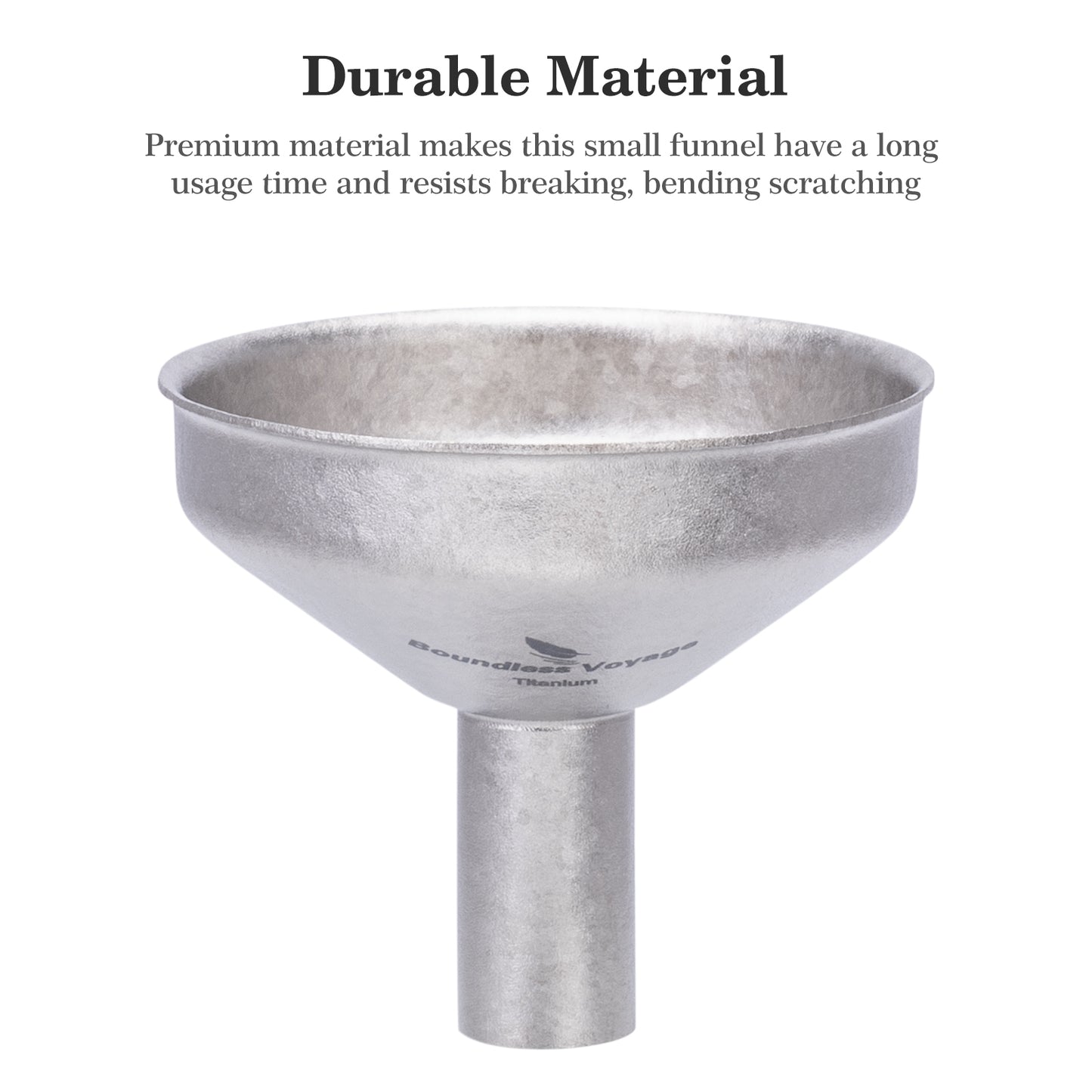 Boundless Voyage Titanium Funnel Ultralight Food-Grade Pouring Tool for Camping  Travel & Home Use