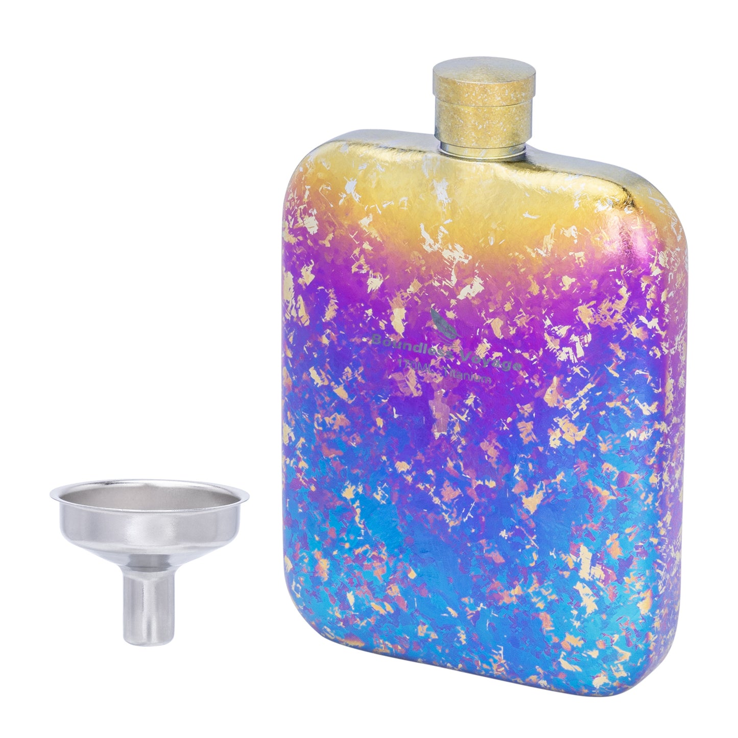 Boundless Voyage Ultralight Titanium Hip Flask | Pocket Size Whiskey & Liquor Bottle | Leakproof & Non-Toxic Metal Flask for Camping, Hiking, EDC & Premium Groomsmen Gifts