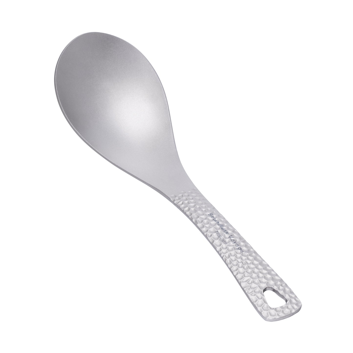Boundless Voyage Titanium Soup Spoon 155mm – Ultralight Camping Spoon with Carry Bag for Soup, Rice & Outdoor Dining