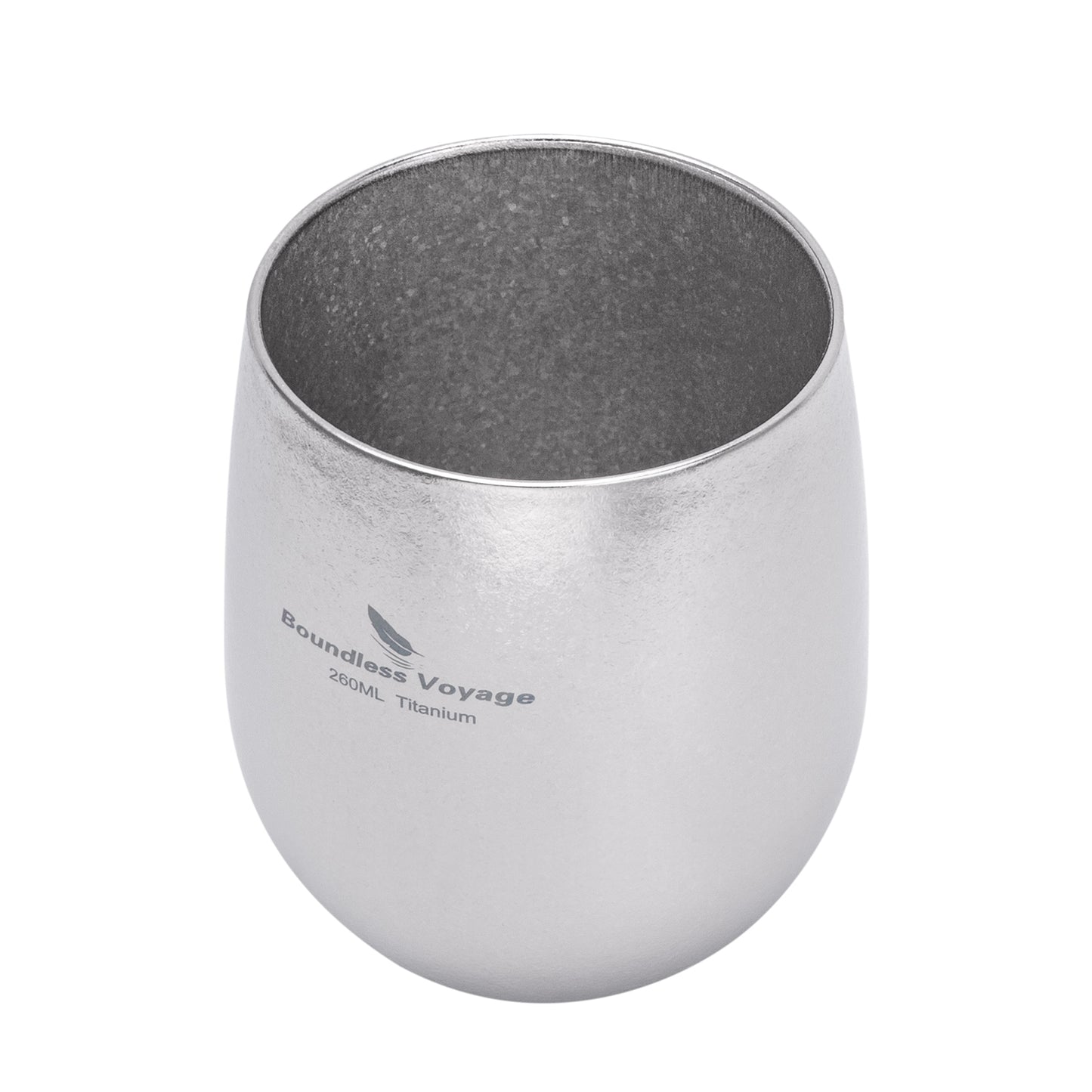 Boundless Voyage Titanium Double-Wall Cup – Ultralight TA1 Camping Coffee Mug for Travel, Hiking & Outdoor Use