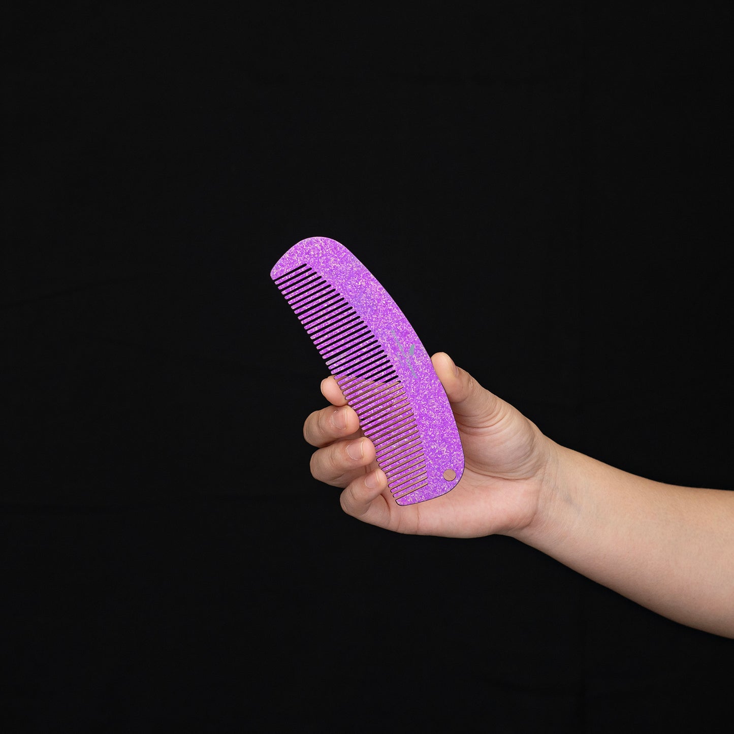 Boundless Voyage Titanium Crescent Comb – Hair & Beard Grooming Comb for Travel, EDC & Everyday Use