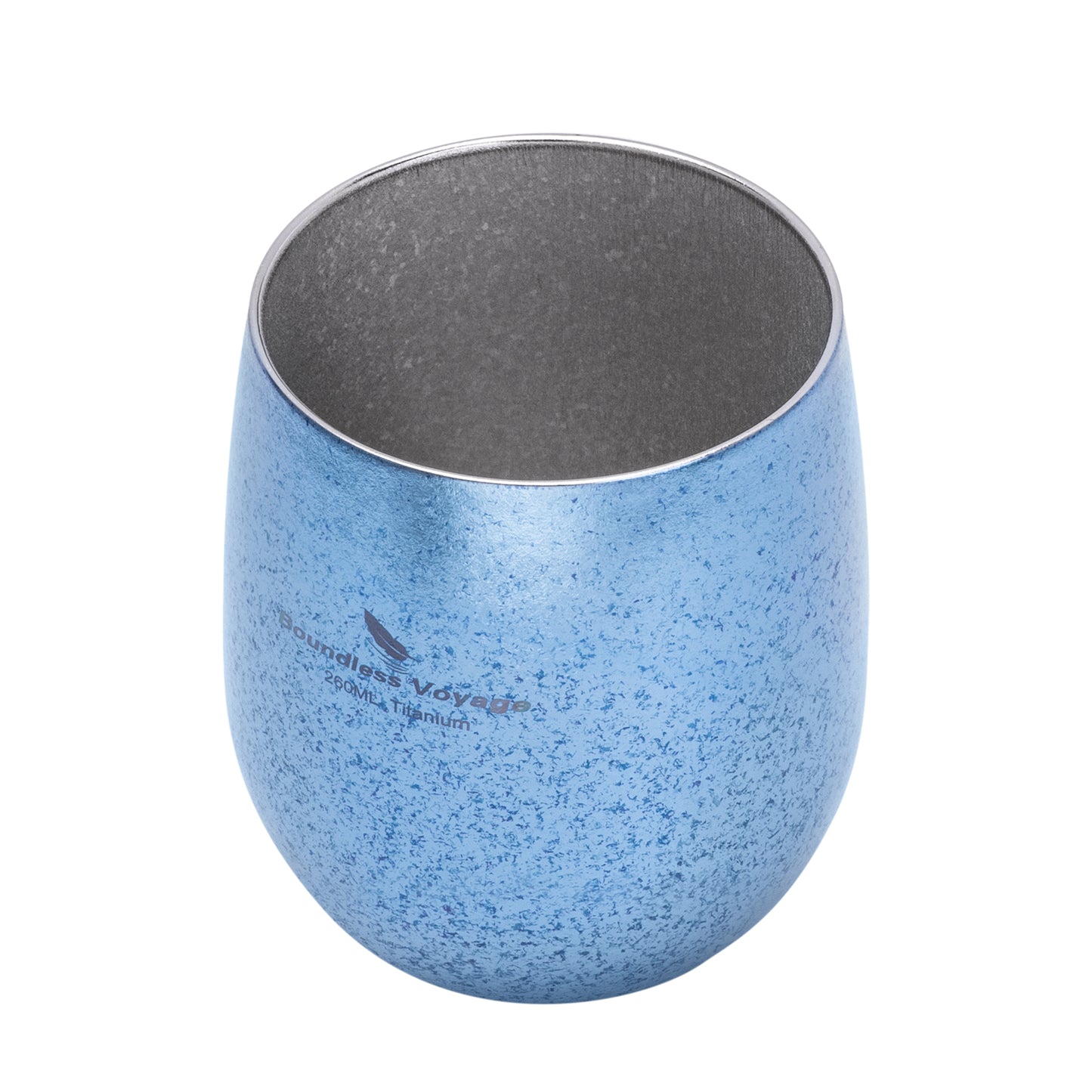 Boundless Voyage Titanium Double-Wall Cup – Ultralight TA1 Camping Coffee Mug for Travel, Hiking & Outdoor Use