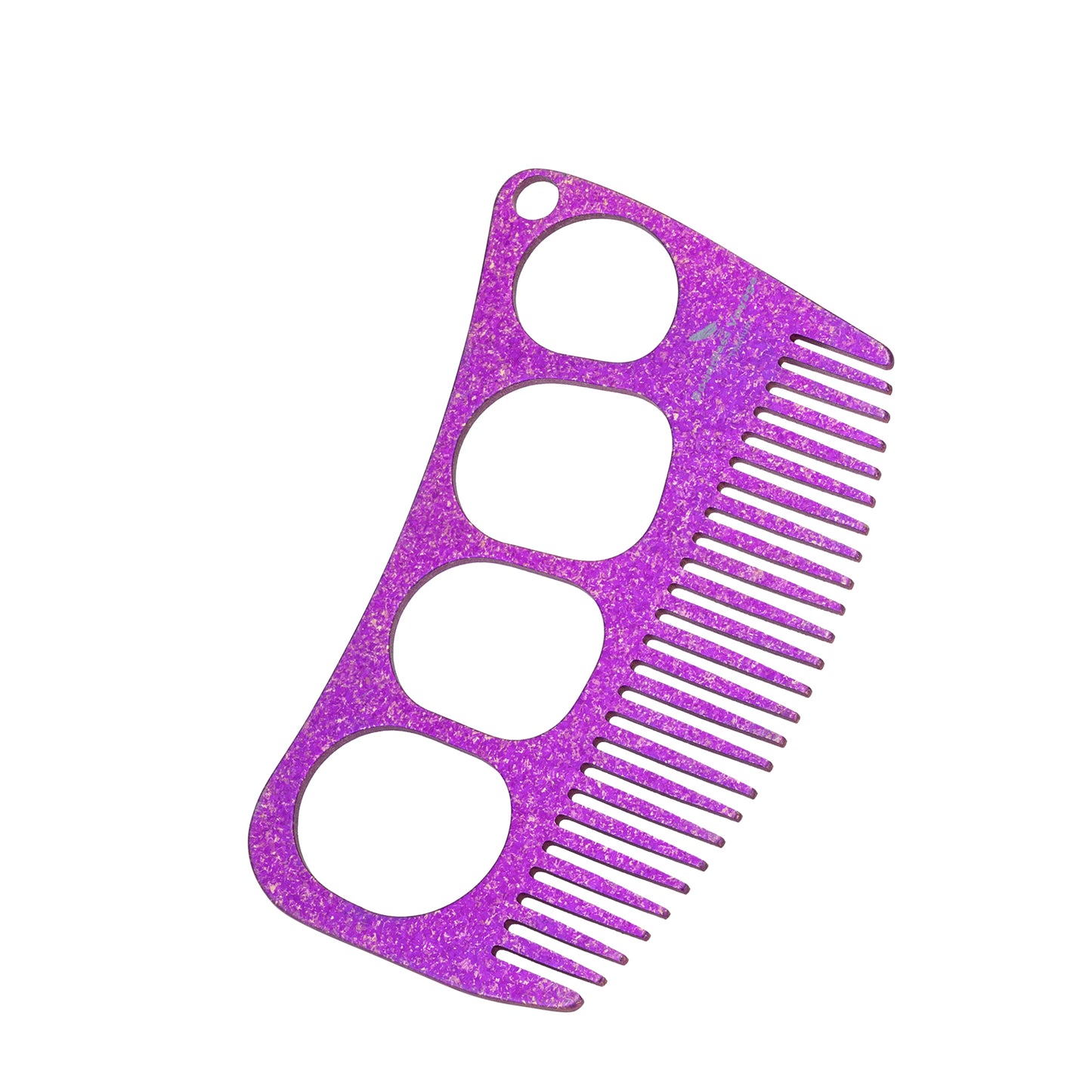 Boundless Voyage Titanium Crescent Hair & Beard Comb – Lightweight Unisex Grooming Tool for Home & Travel