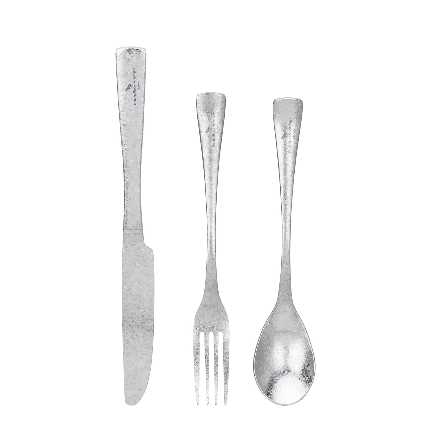 Boundless Voyage Titanium Flatware Set – Portable Outdoor Knife Fork Spoon Kit for Camping, Backpacking & Everyday Use