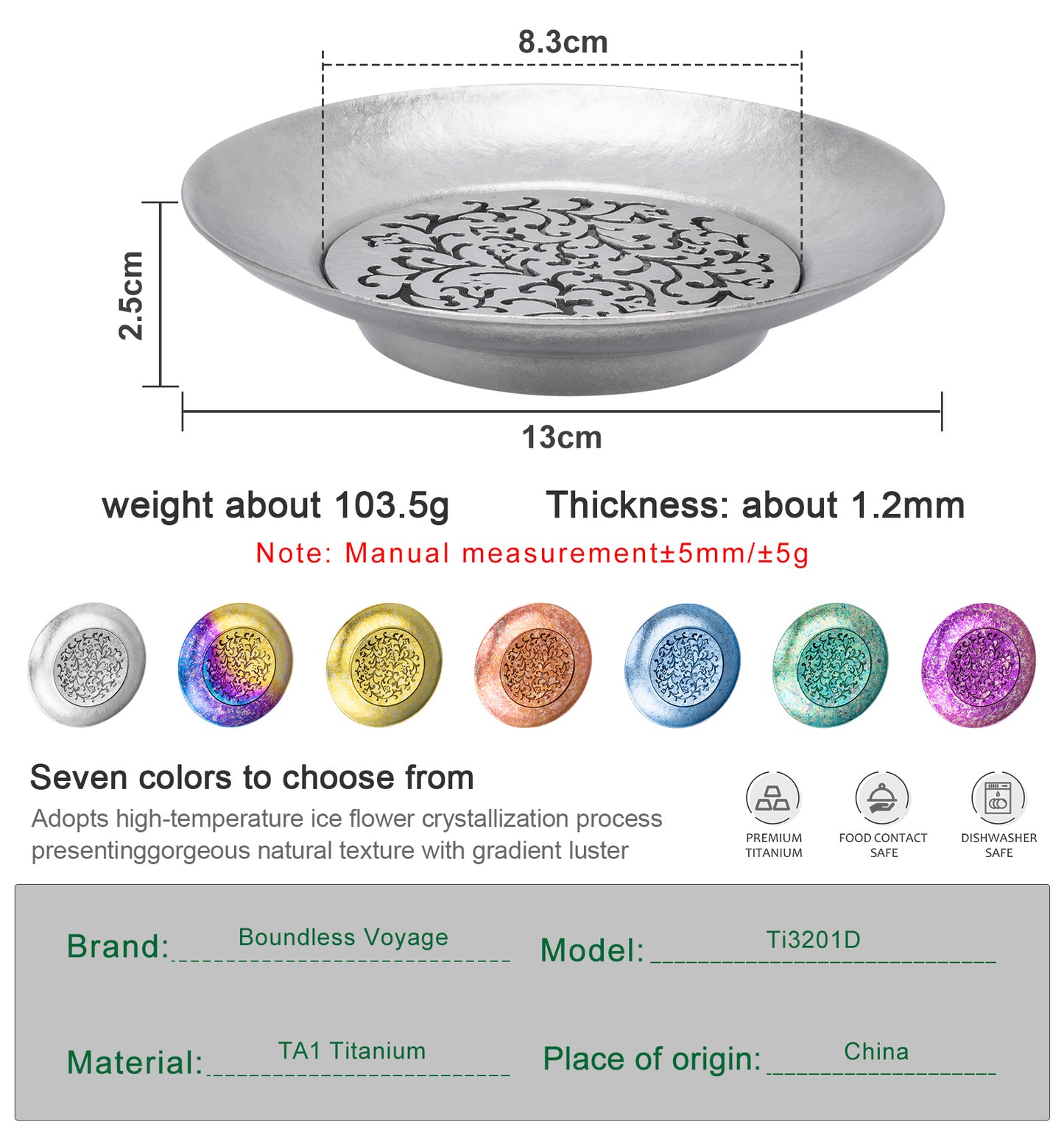 Boundless Voyage Titanium Tea Tray – Detachable Gongfu Tea Drain Tray with Water Storage for Home, Office & Travel