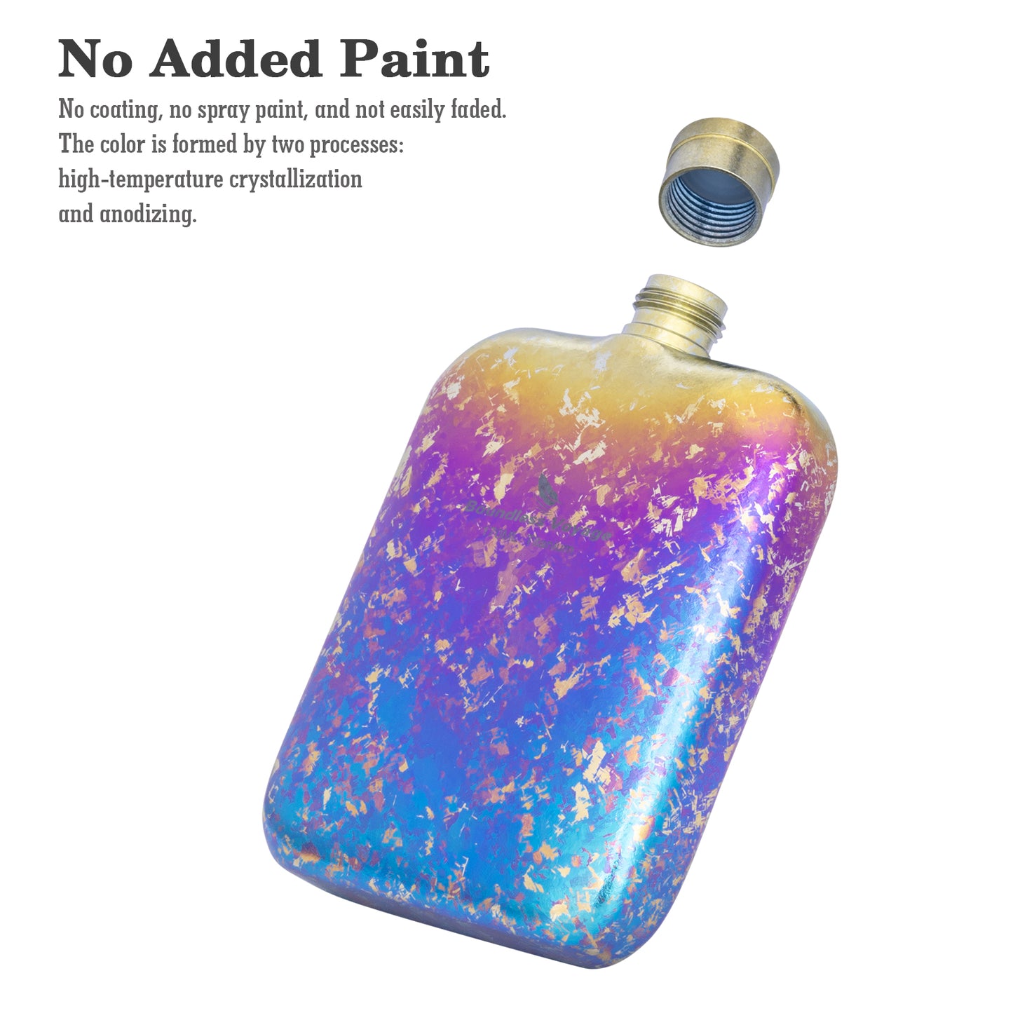 Boundless Voyage Ultralight Titanium Hip Flask | Pocket Size Whiskey & Liquor Bottle | Leakproof & Non-Toxic Metal Flask for Camping, Hiking, EDC & Premium Groomsmen Gifts