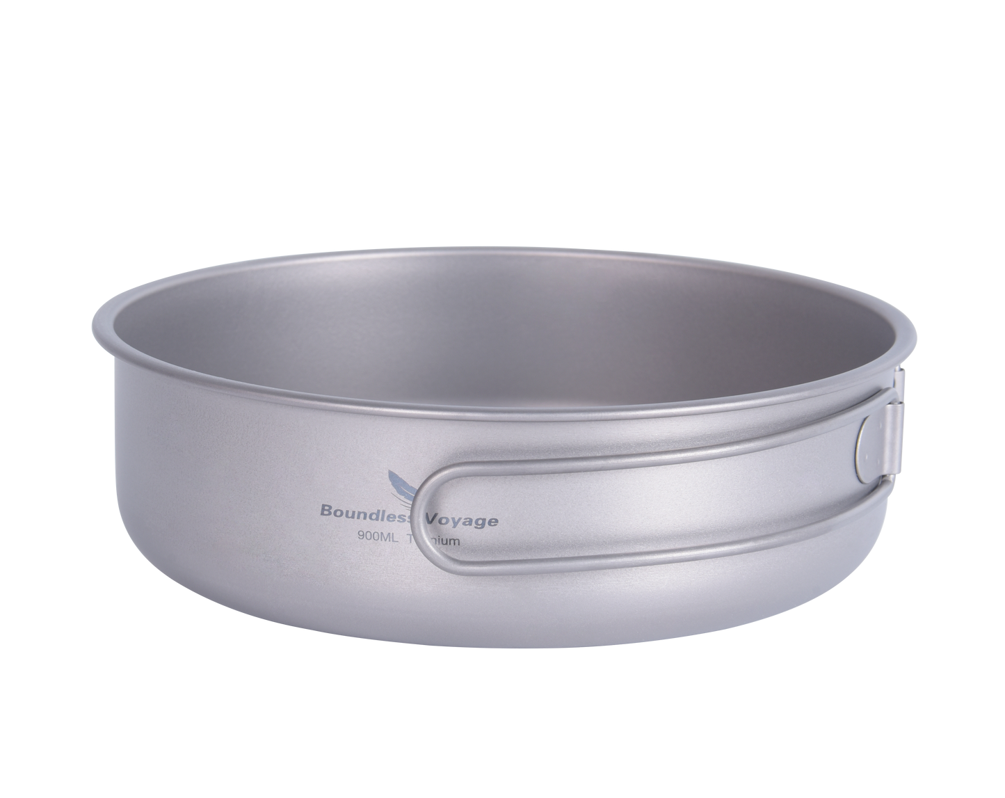 Boundless Voyage 900ml Titanium Non-stick Frying Pan with Ceramic Coating – Ultralight, Folding Handle Skillet for Outdoor Camping, Hiking & Picnic | Eco-Friendly, Durable & Portable Tableware