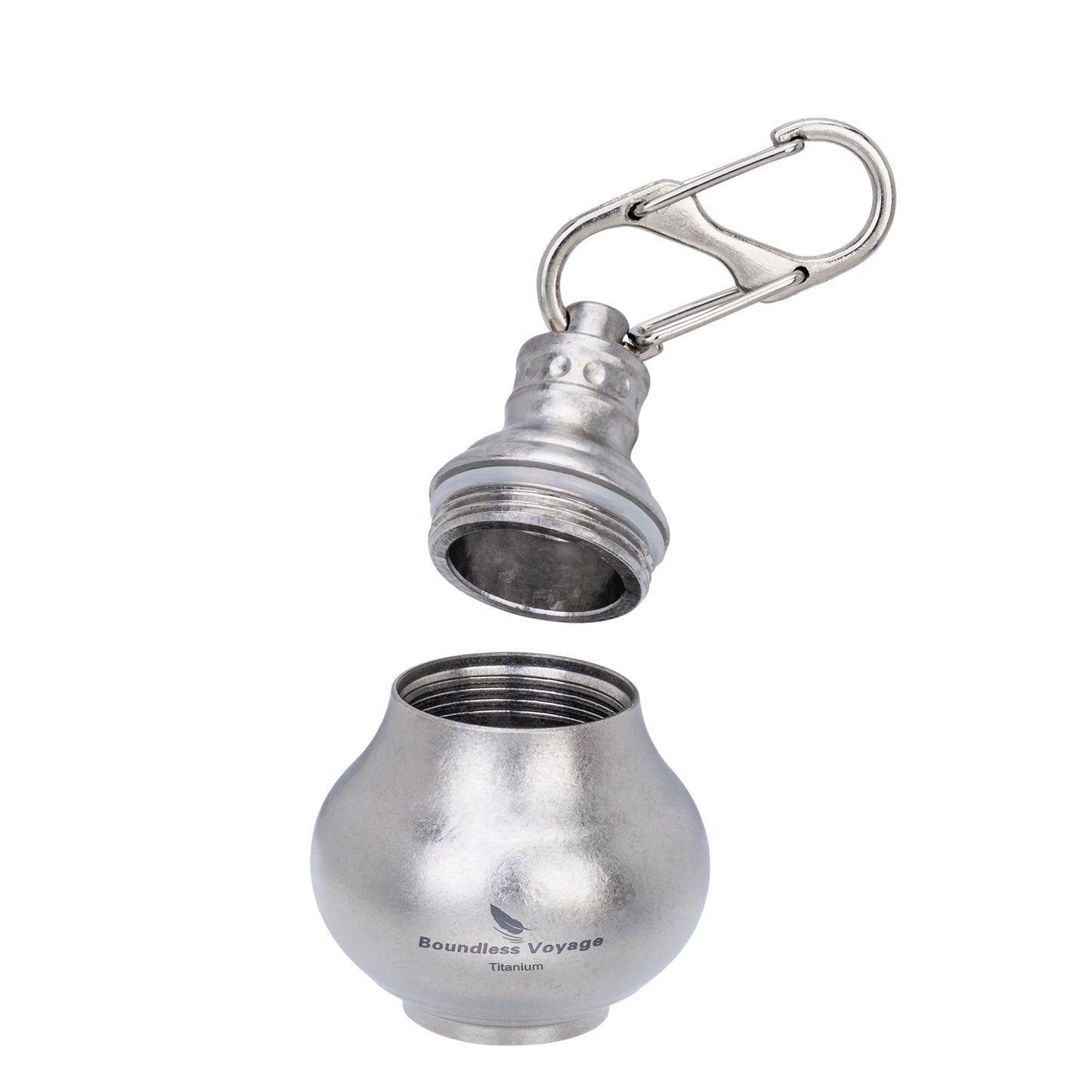 Boundless Voyage Titanium Mini Medicine Bottle – Ultralight Waterproof Pill Jar for Travel, EDC & Outdoor Use