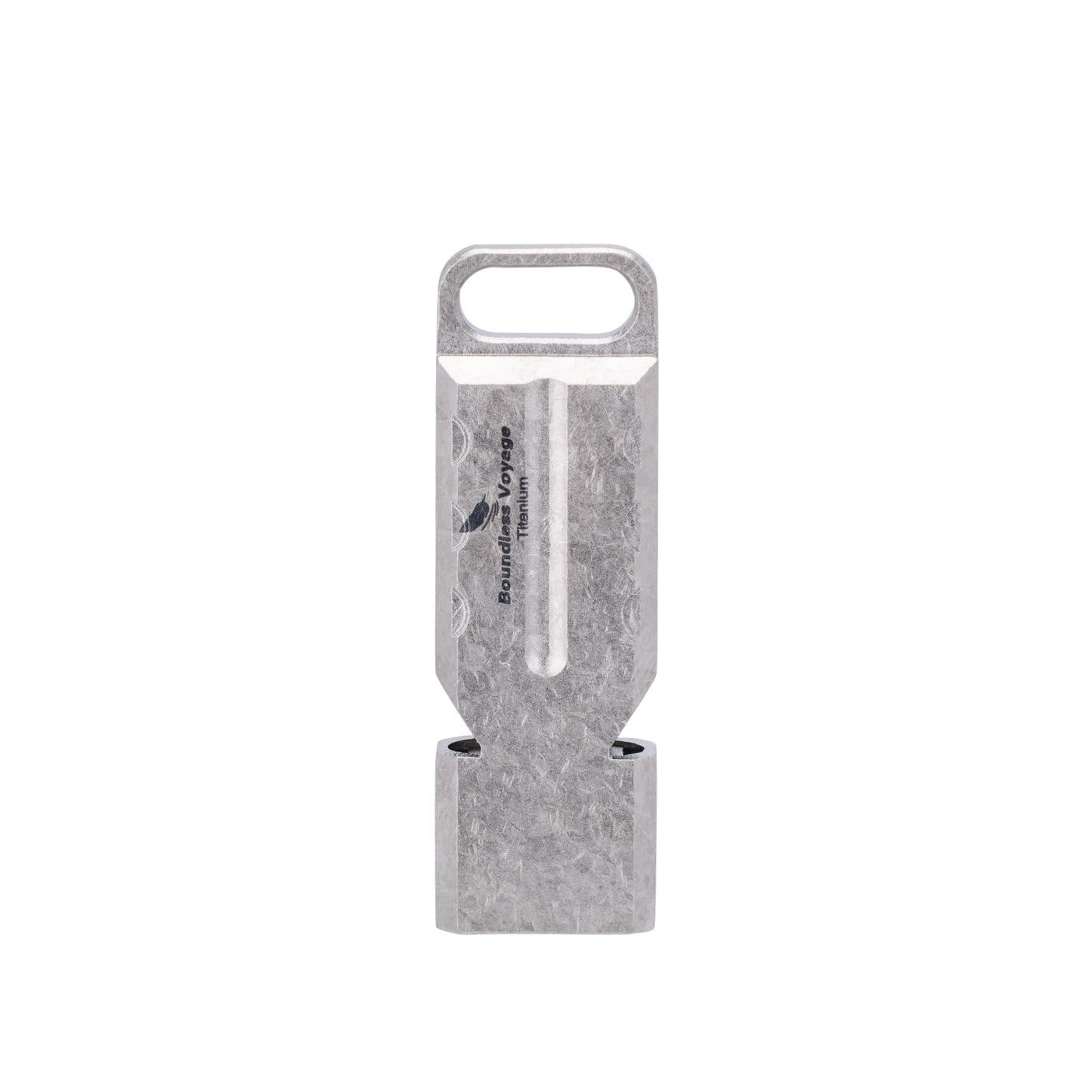 Boundless Voyage TA1 Titanium Dual Tube Survival Whistle – High Decibel Emergency Safety Whistle for Camping, Hiking, Backpacking & Outdoor Rescue