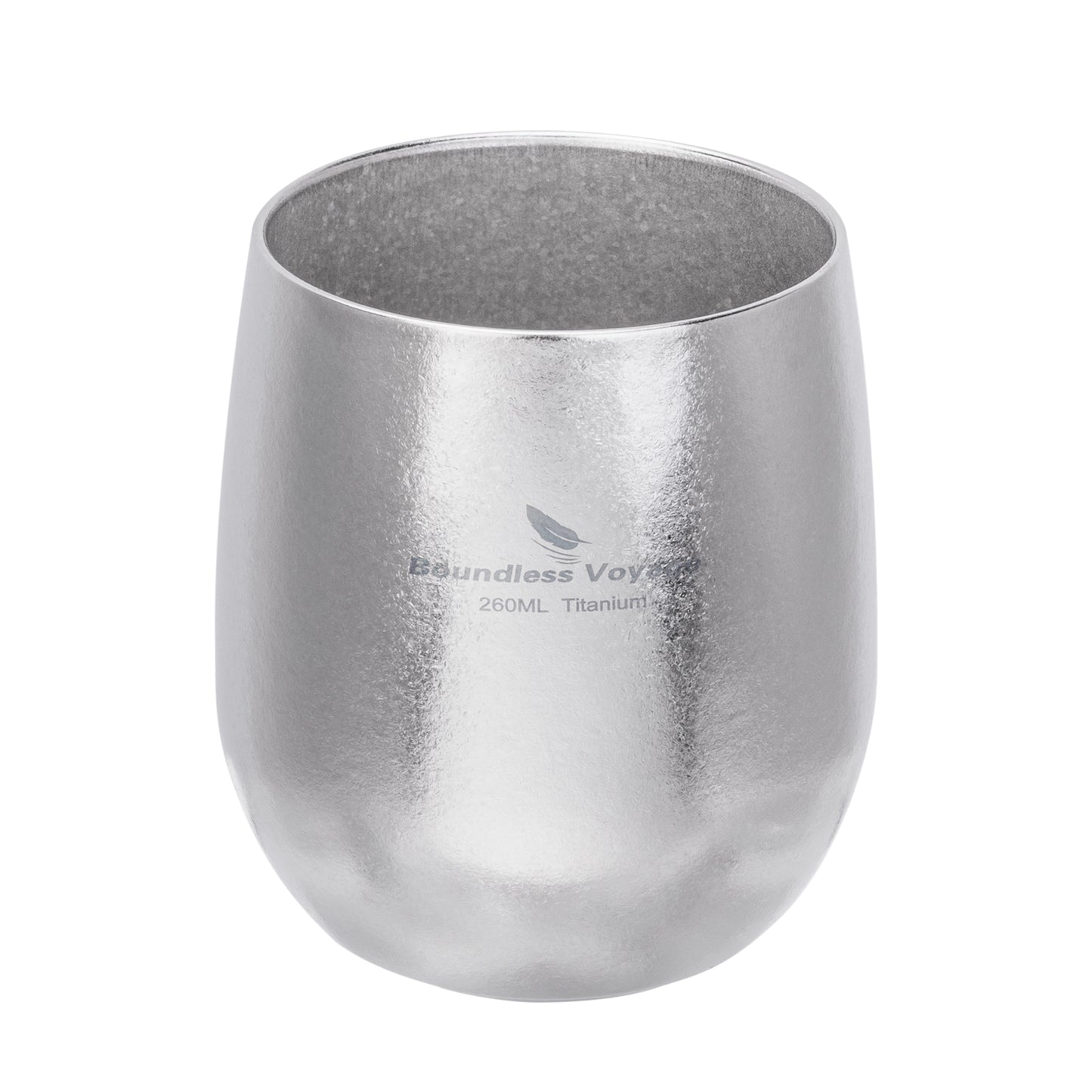 Boundless Voyage Titanium Double-Wall Cup – Ultralight TA1 Camping Coffee Mug for Travel, Hiking & Outdoor Use