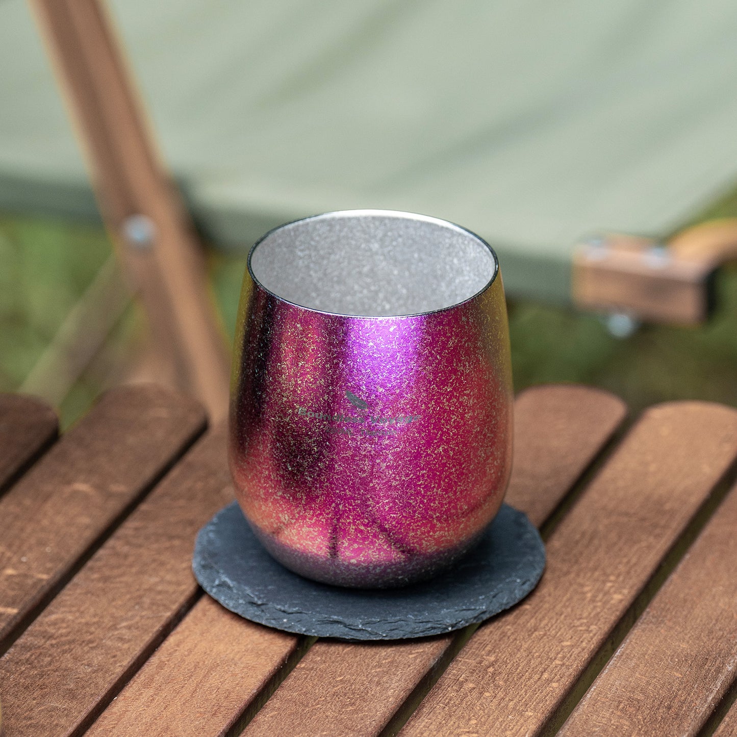 Boundless Voyage Titanium Double-Wall Cup – Ultralight TA1 Camping Coffee Mug for Travel, Hiking & Outdoor Use