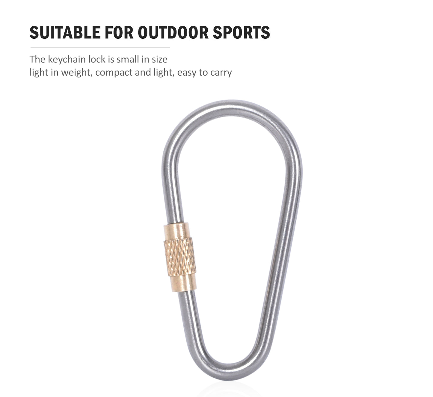 Boundless Vayage Outdoor Titanium Carabiners For Outdoor Camping Hiking Key Rings