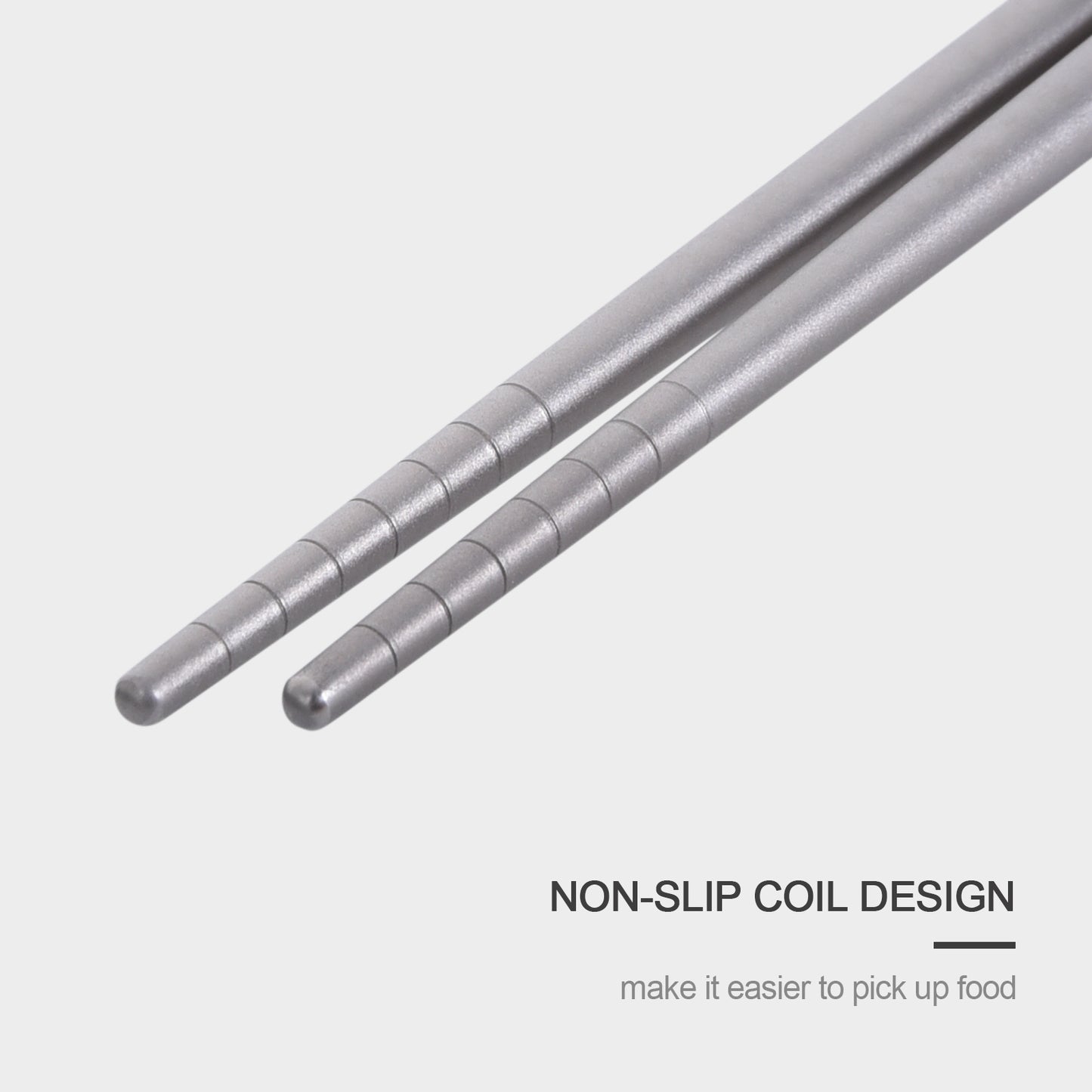 Boundless Voyage Titanium Round Chopsticks 23cm – Ultralight Reusable Eco-Friendly Cutlery for Home, Camping & Travel