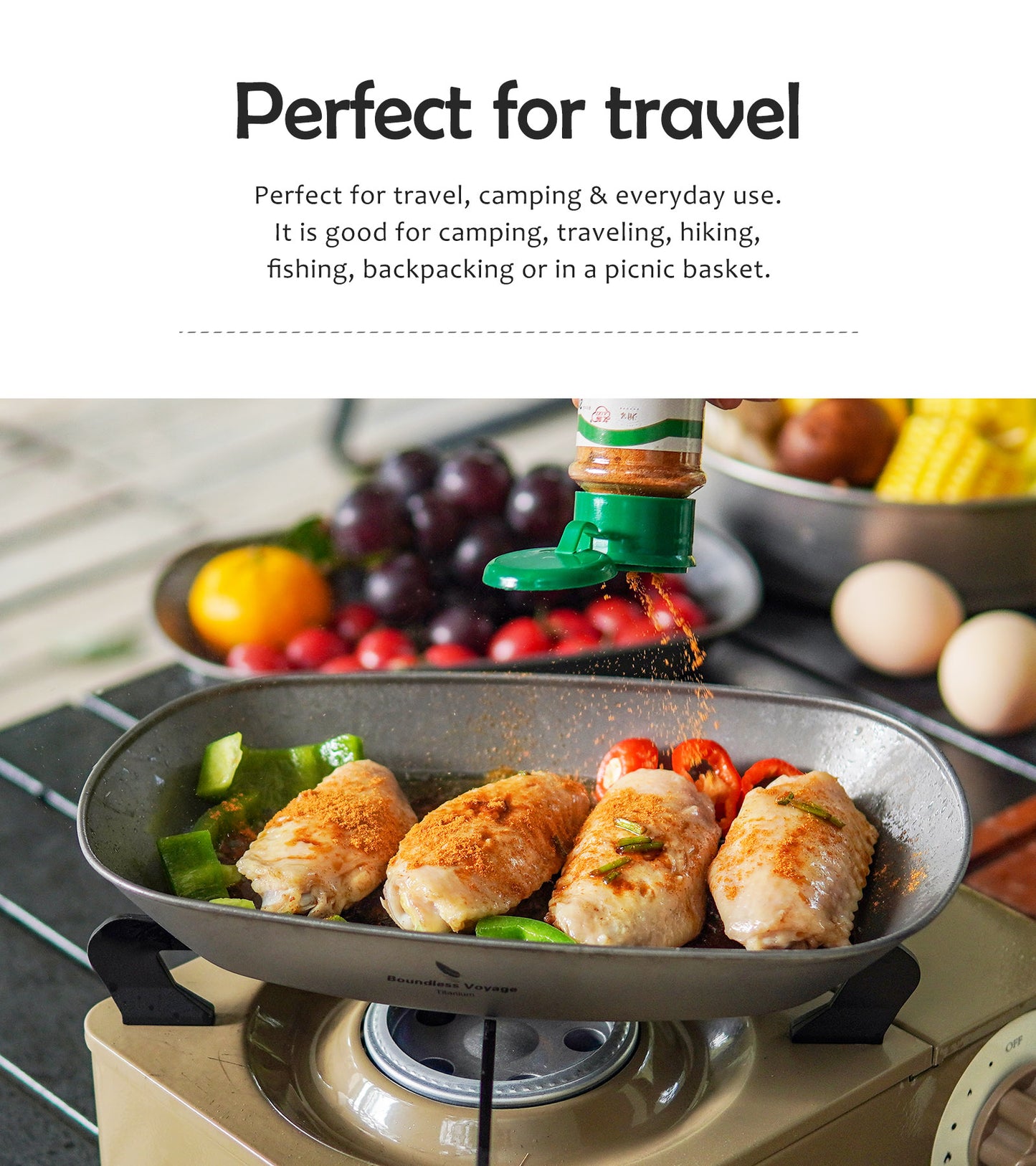 Boundless Voyage Titanium Oval Plate – Ultralight Camping Dish for Outdoor Dining, Backpacking, Travel & Everyday Use