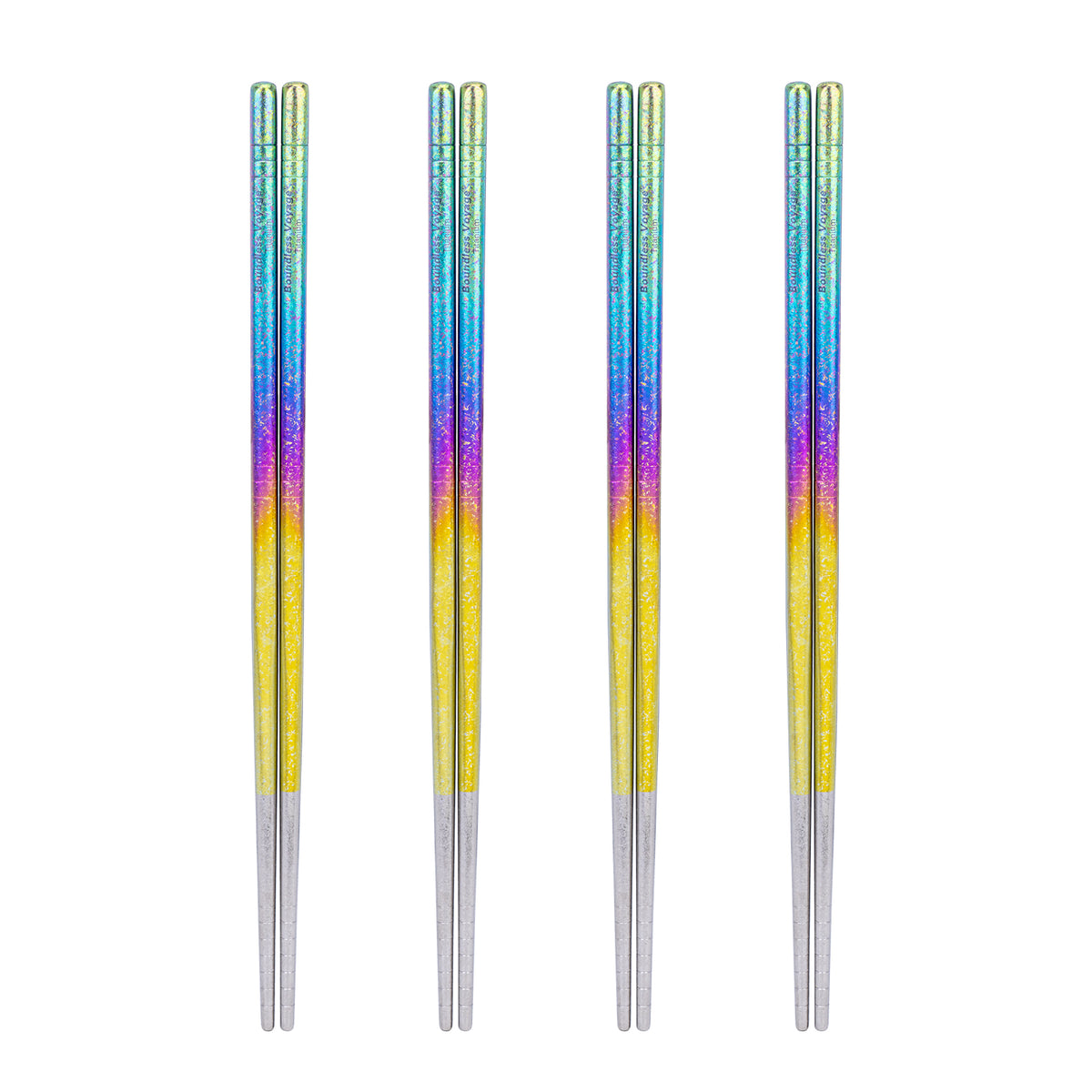 Boundless Voyage Colorful Titanium Chopsticks – Ultralight Non-Slip Reusable Chopsticks for Camping, Travel & Everyday Dining