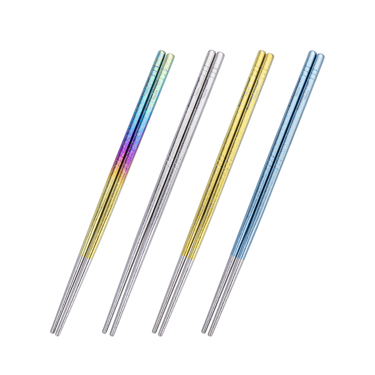 Boundless Voyage Colorful Titanium Chopsticks – Ultralight Non-Slip Reusable Chopsticks for Camping, Travel & Everyday Dining