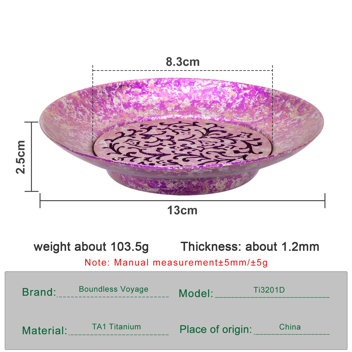 Boundless Voyage Titanium Tea Tray – Detachable Gongfu Tea Drain Tray with Water Storage for Home, Office & Travel
