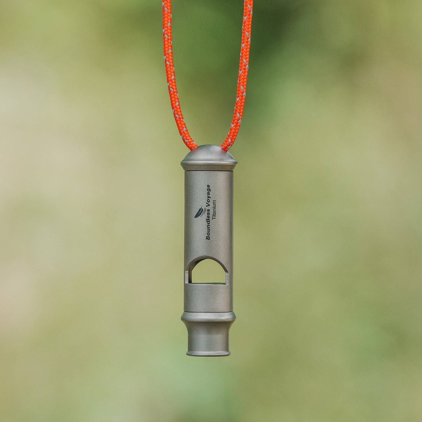 Boundless Voyage Titanium Emergency Signal Whistle – Loud Safety Whistle for Camping, Hiking, Training & Outdoor Use