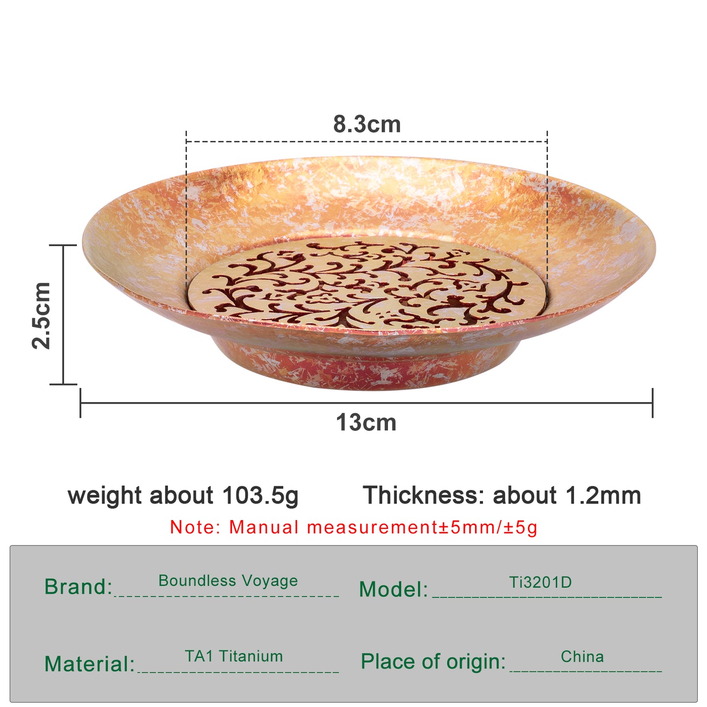 Boundless Voyage Titanium Tea Tray – Detachable Gongfu Tea Drain Tray with Water Storage for Home, Office & Travel